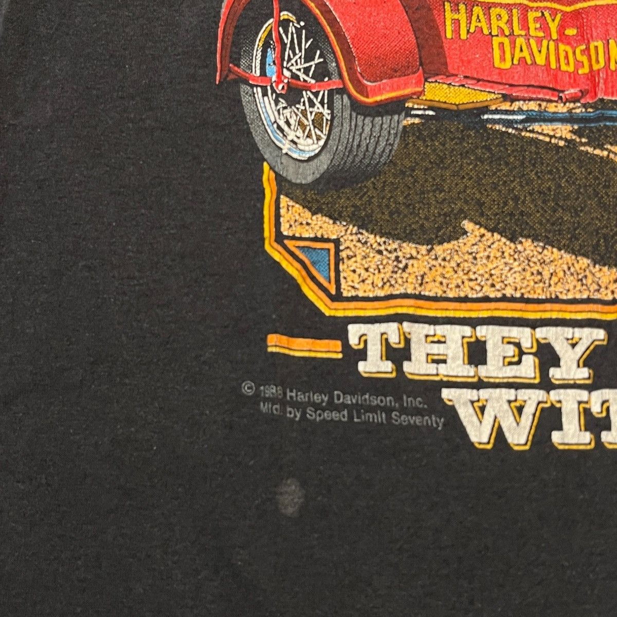 Harley Davidson 80s Harley Fine Whiskey Tee Size US L / EU 52-54 / 3 - 3 Thumbnail