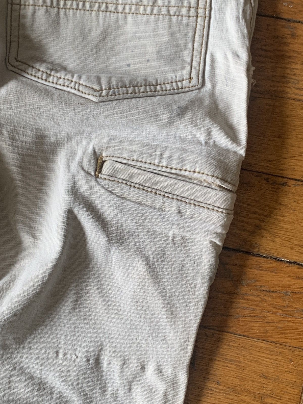Carhartt Carhartt Worn and Repaired Duck Canvas Relaxed Fit Pants Size US 31 - 7 Thumbnail