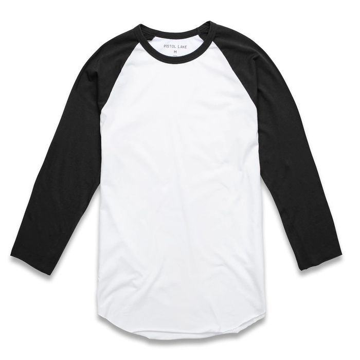 Pistol Lake Pistol Lake Organic Cotton Two Tone Raglan Baseball Tee ...