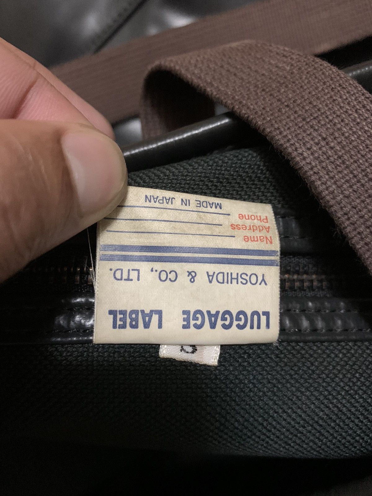 Head Porter 🇯🇵 Porter Vintage Luggage Label Green Tote Shoulder Bag Size ONE SIZE - 9 Thumbnail