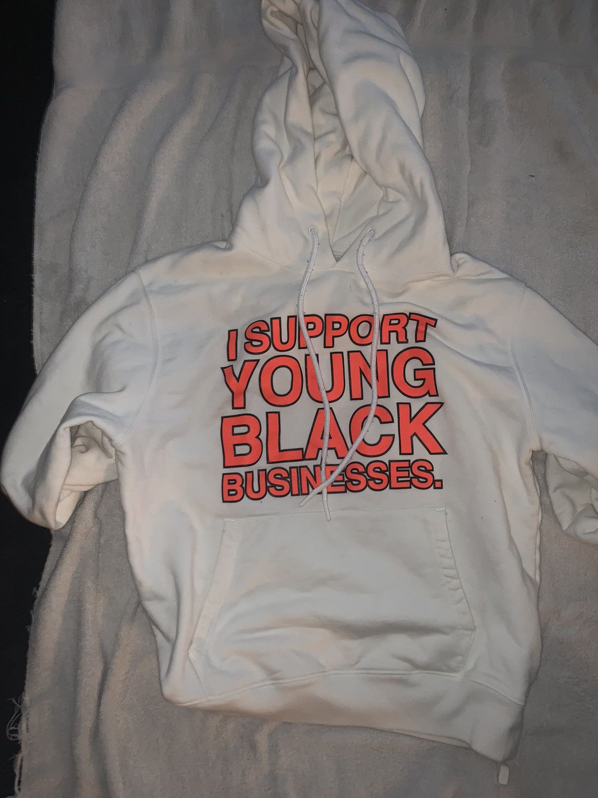 Off-White I support young black business off white hoodie Size US M / EU 48-50 / 2 - 1 Thumbnail