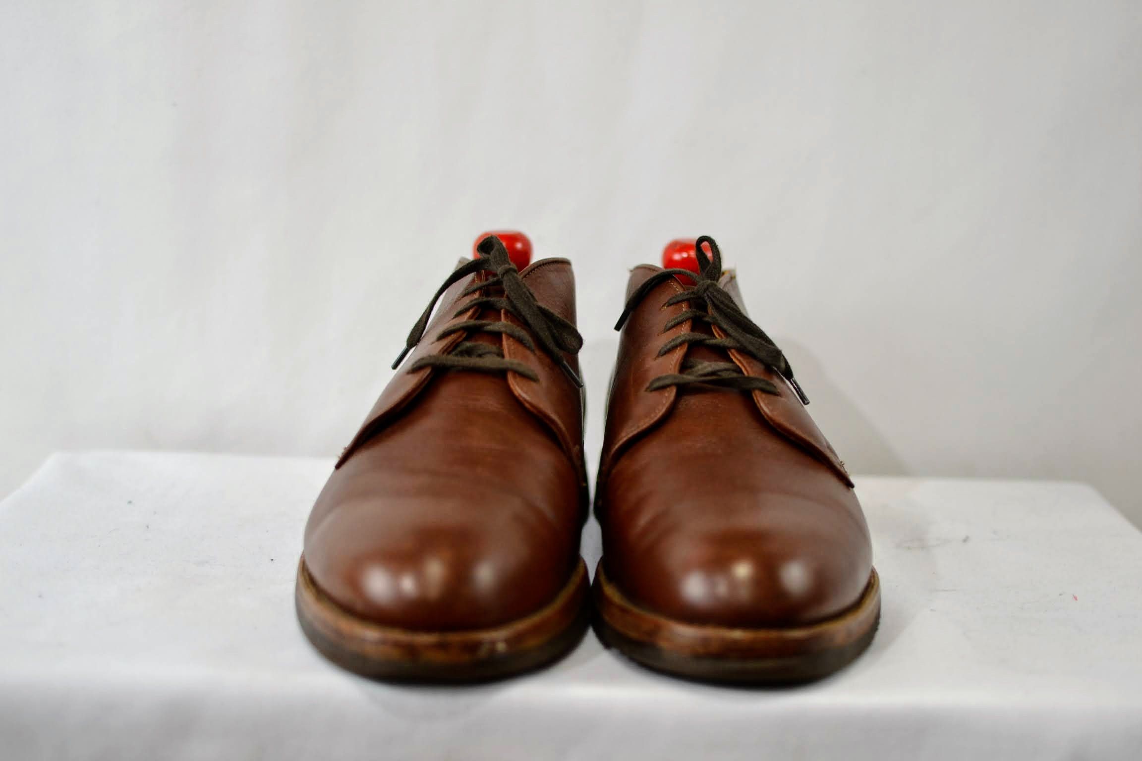 Dack's Made Canada Brown Leather Chukka Boots Vibram Gumsole 10.5 Size US 10.5 / EU 43-44 - 2 Thumbnail