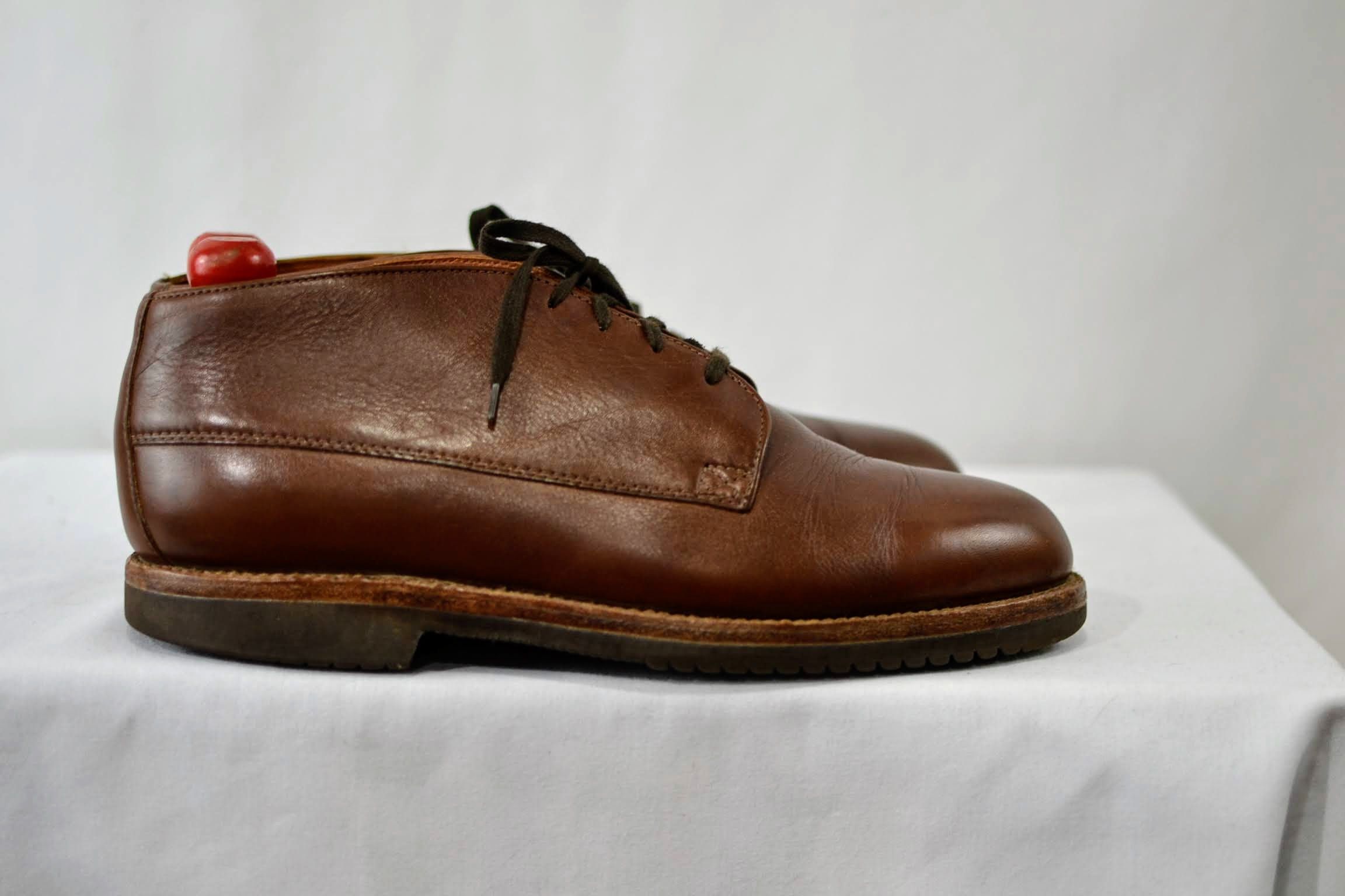 Dack's Made Canada Brown Leather Chukka Boots Vibram Gumsole 10.5 Size US 10.5 / EU 43-44 - 6 Thumbnail