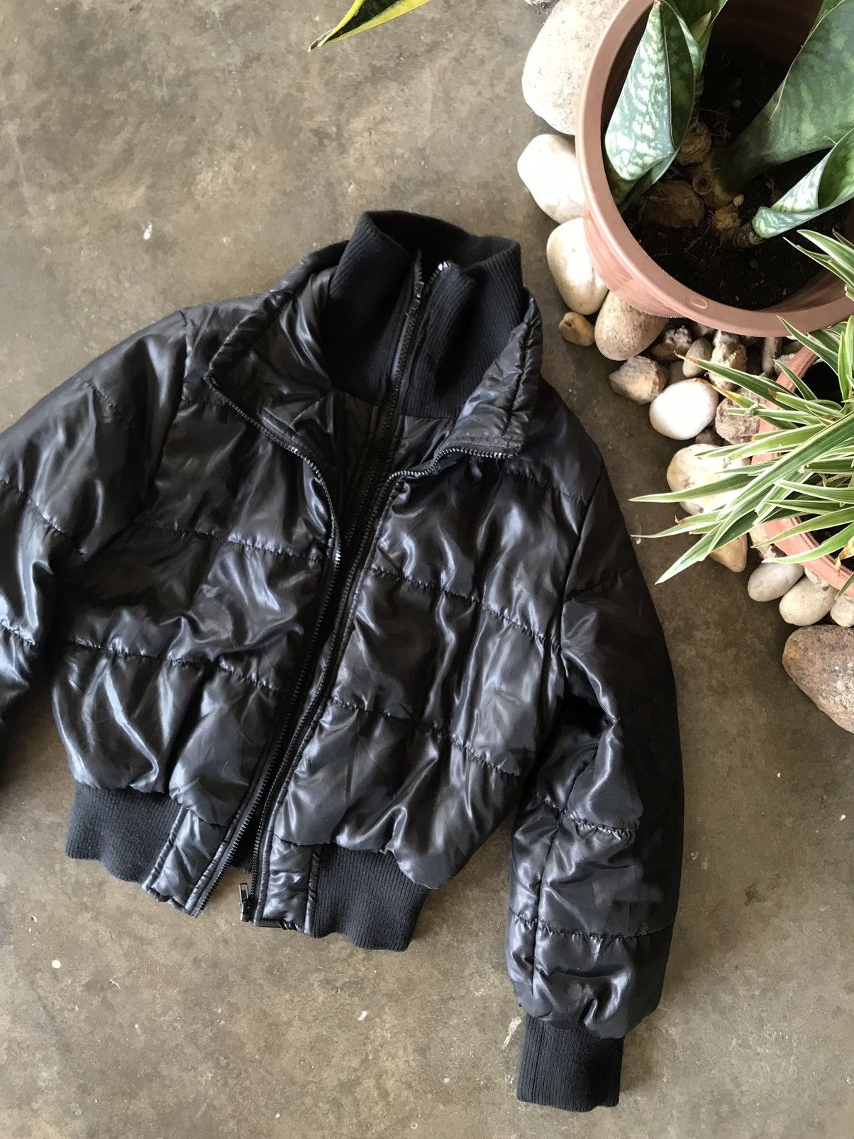 Japanese Brand RARE 🔥ULTIMATE BLACK DOUBLE BREAST BOMBER JACKET BUB STAG Size US S / EU 44-46 / 1 - 1 Thumbnail