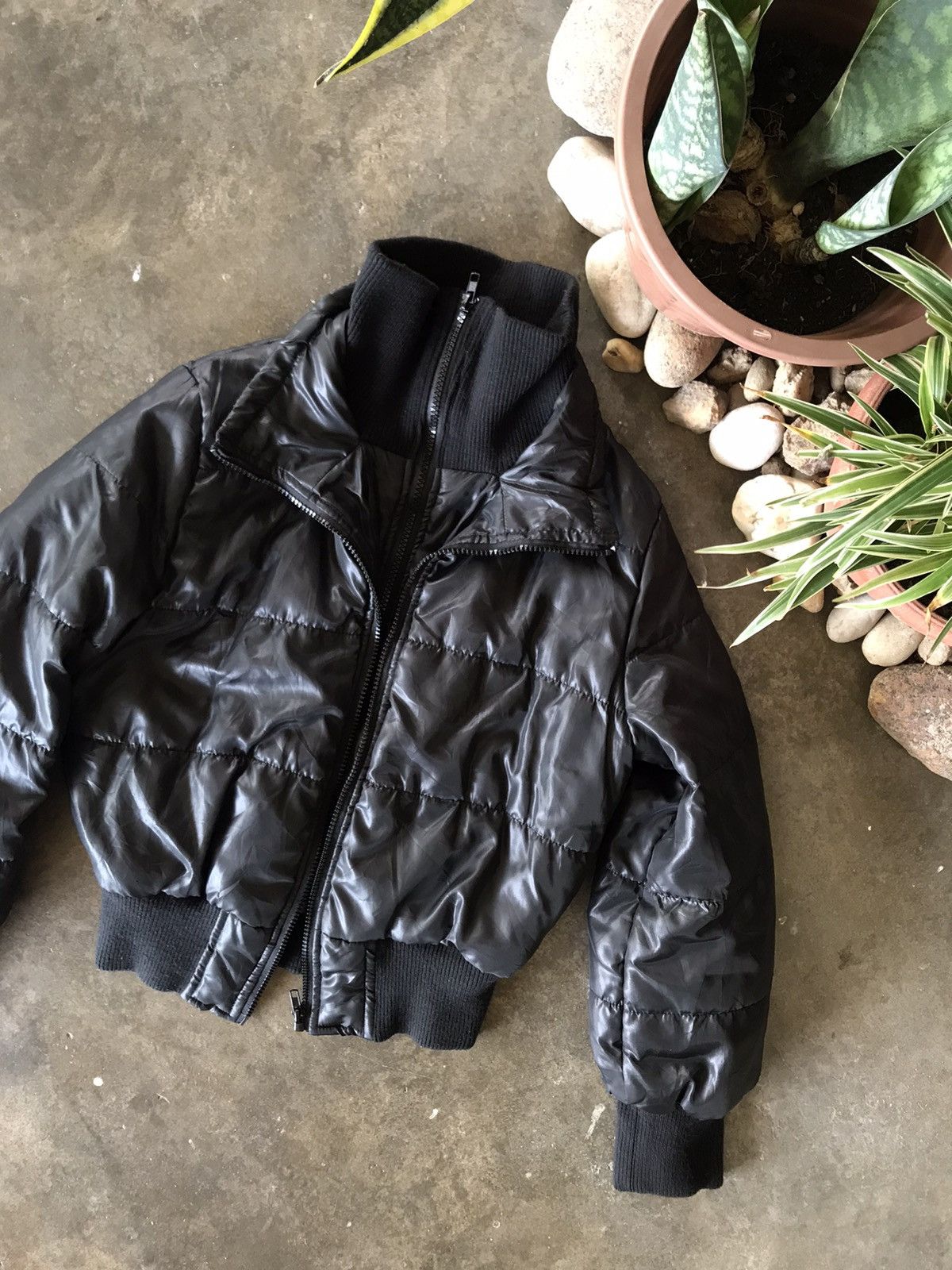 Japanese Brand RARE 🔥ULTIMATE BLACK DOUBLE BREAST BOMBER JACKET BUB STAG Size US S / EU 44-46 / 1 - 4 Thumbnail