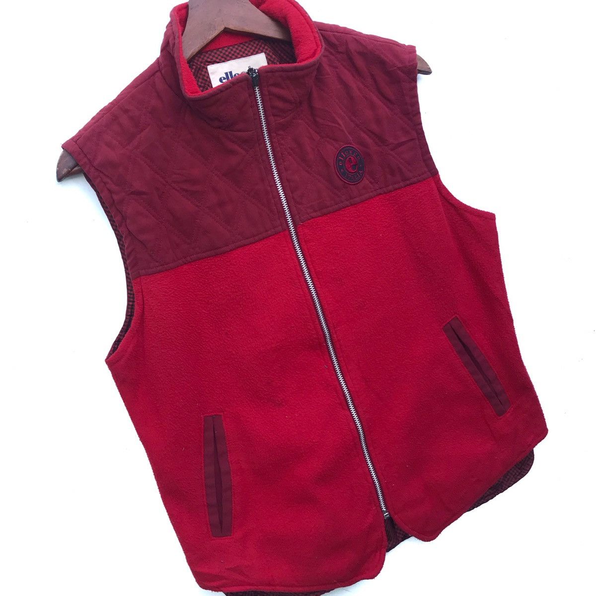 Ellesse Vintage Ellesse Zipper Vest Jacket Size US M / EU 48-50 / 2 - 2 Thumbnail