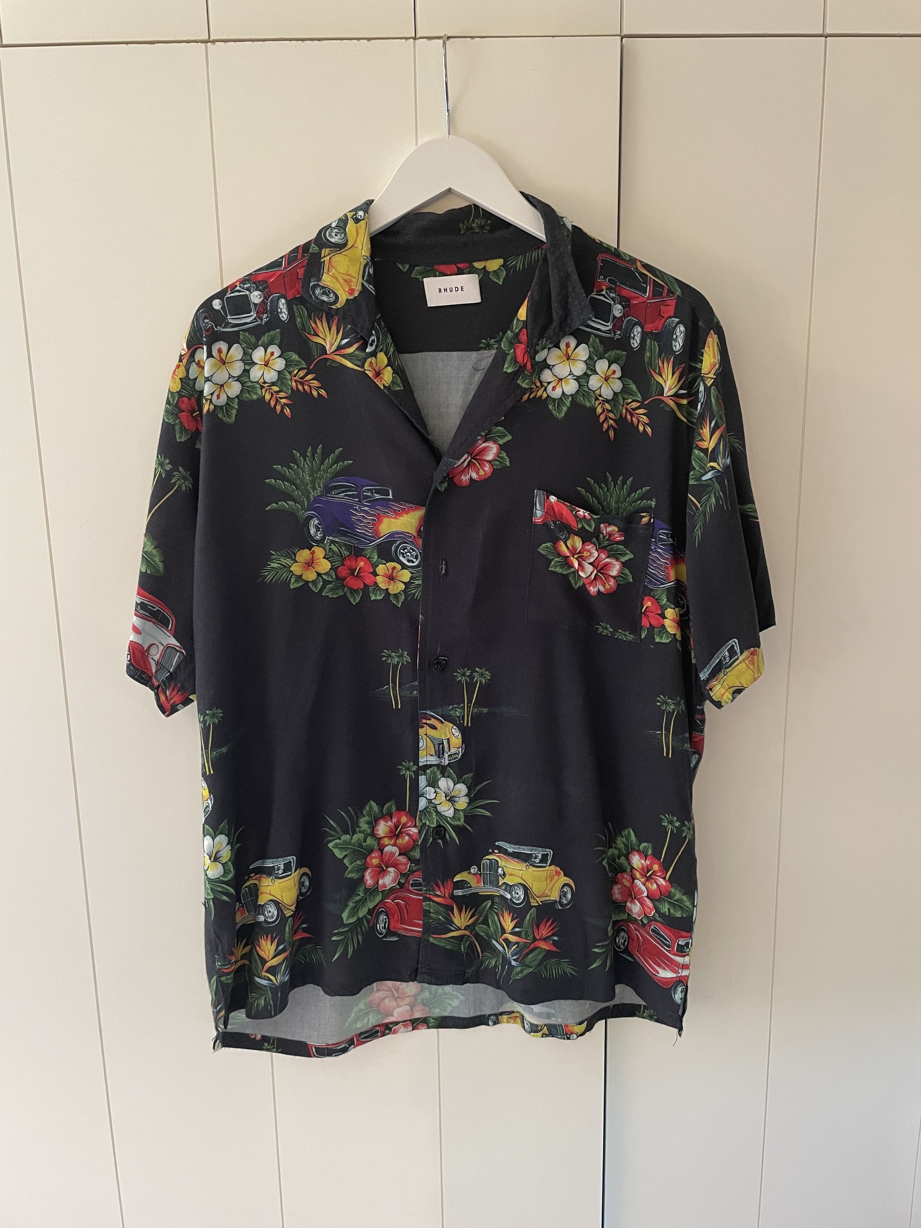 Rhude Rhude "Hot rod" Hawaiian Shirt with woman print Size US M / EU 48-50 / 2 - 2 Thumbnail
