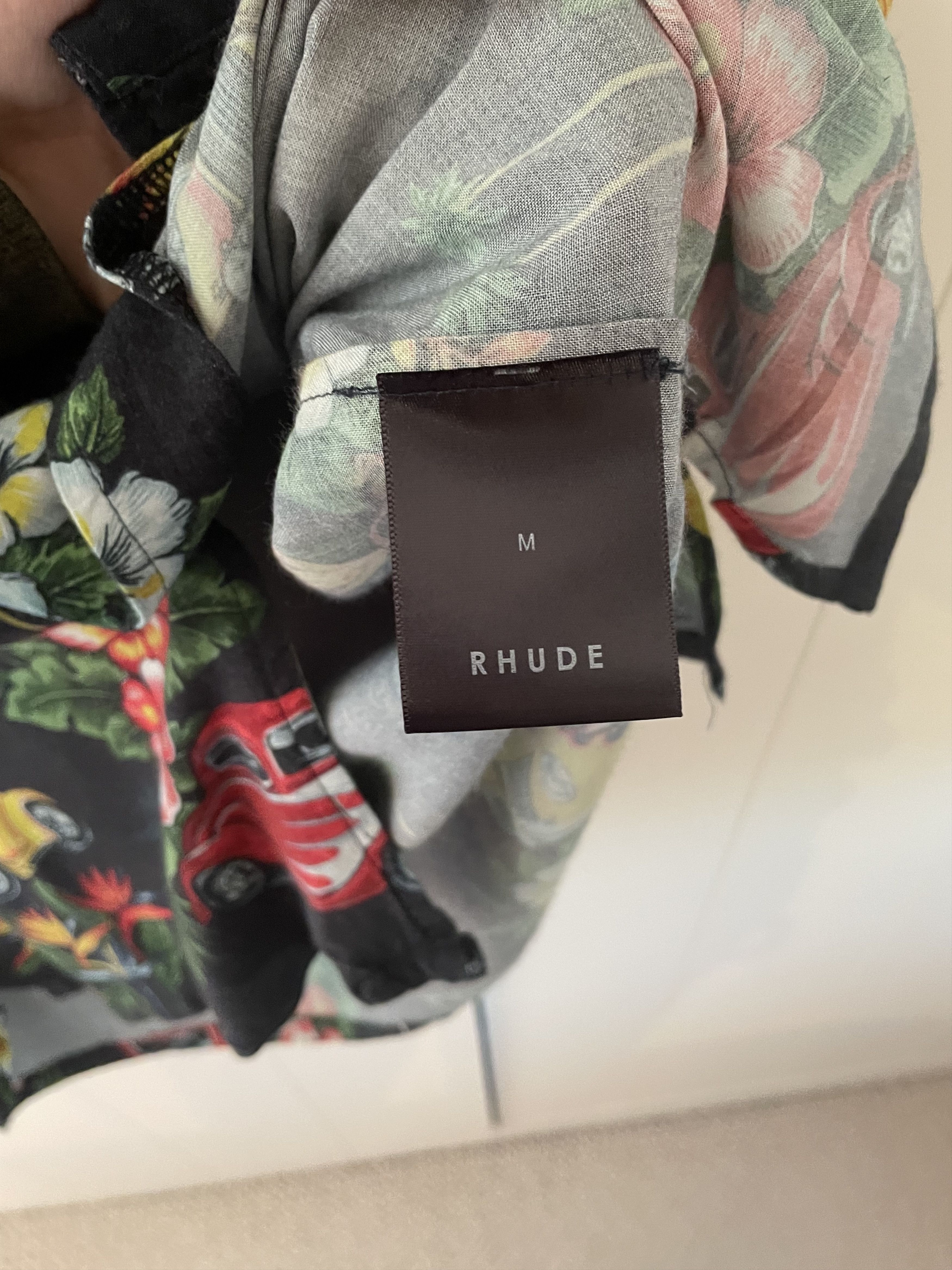 Rhude Rhude "Hot rod" Hawaiian Shirt with woman print Size US M / EU 48-50 / 2 - 3 Thumbnail