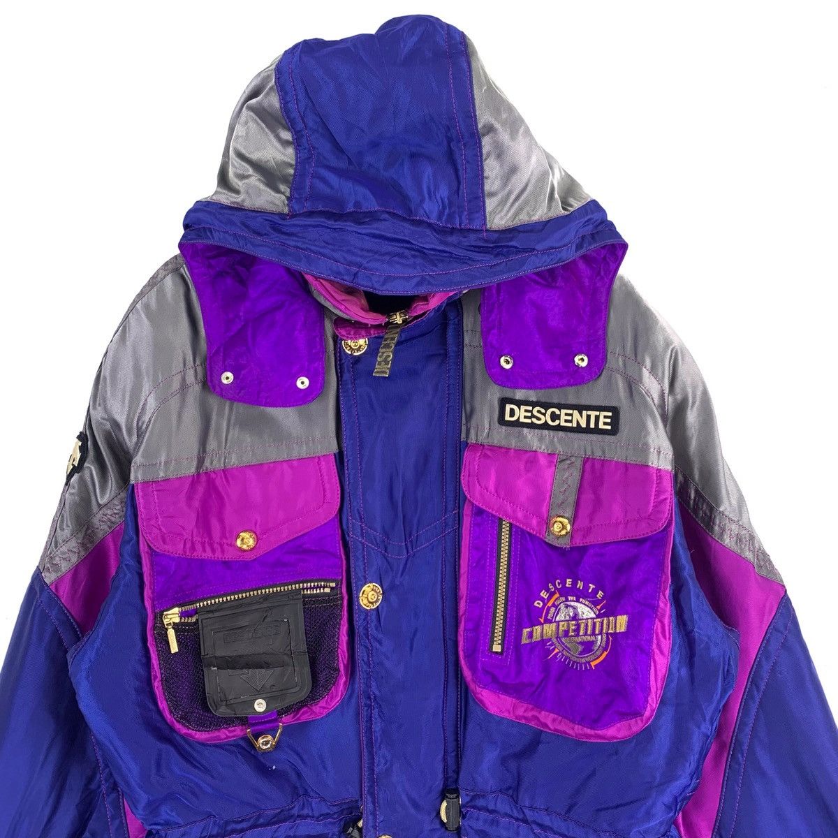 Descente Vintage Descente Hoodie Ski Snow Jacket Size US L / EU 52-54 / 3 - 2 Thumbnail