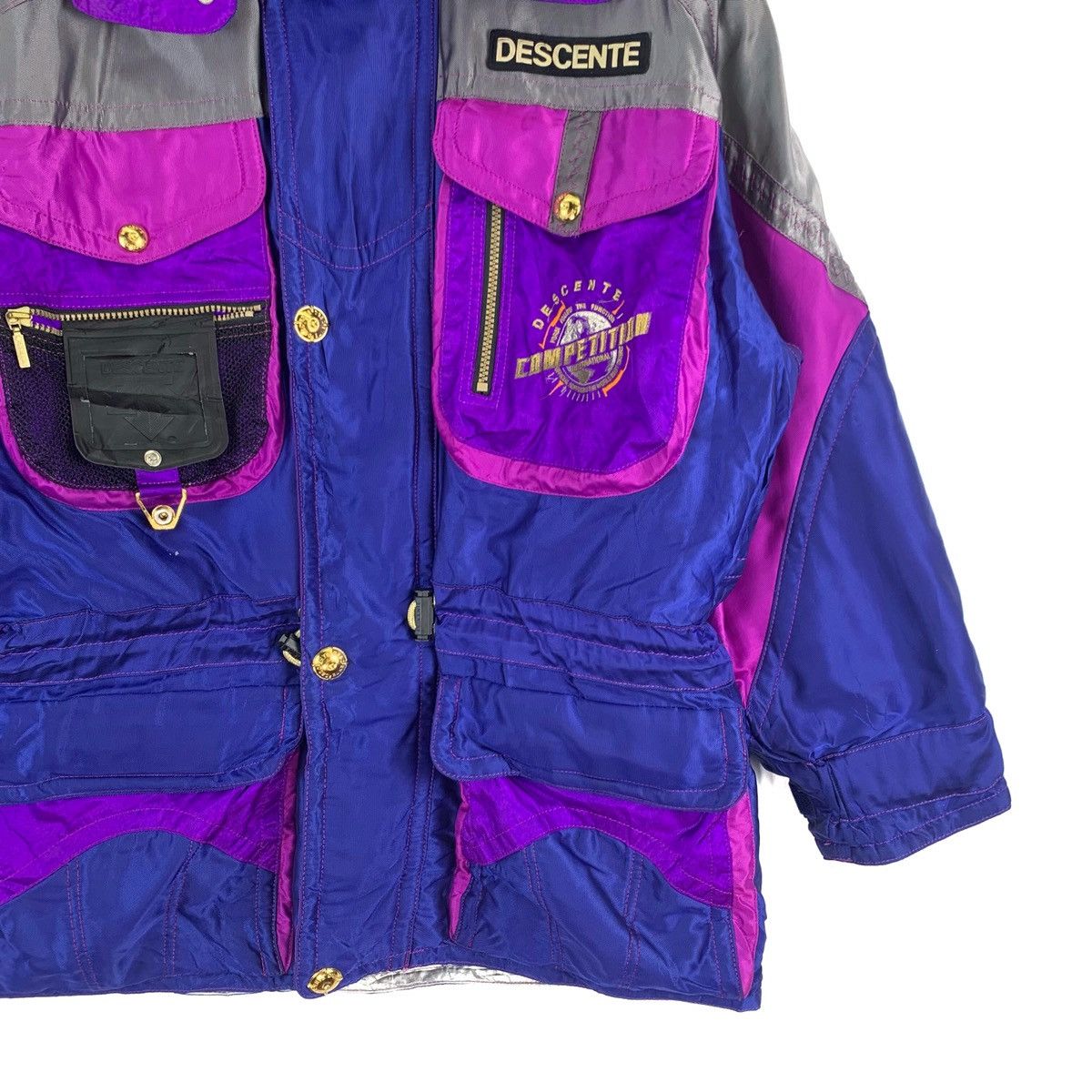 Descente Vintage Descente Hoodie Ski Snow Jacket Size US L / EU 52-54 / 3 - 3 Thumbnail
