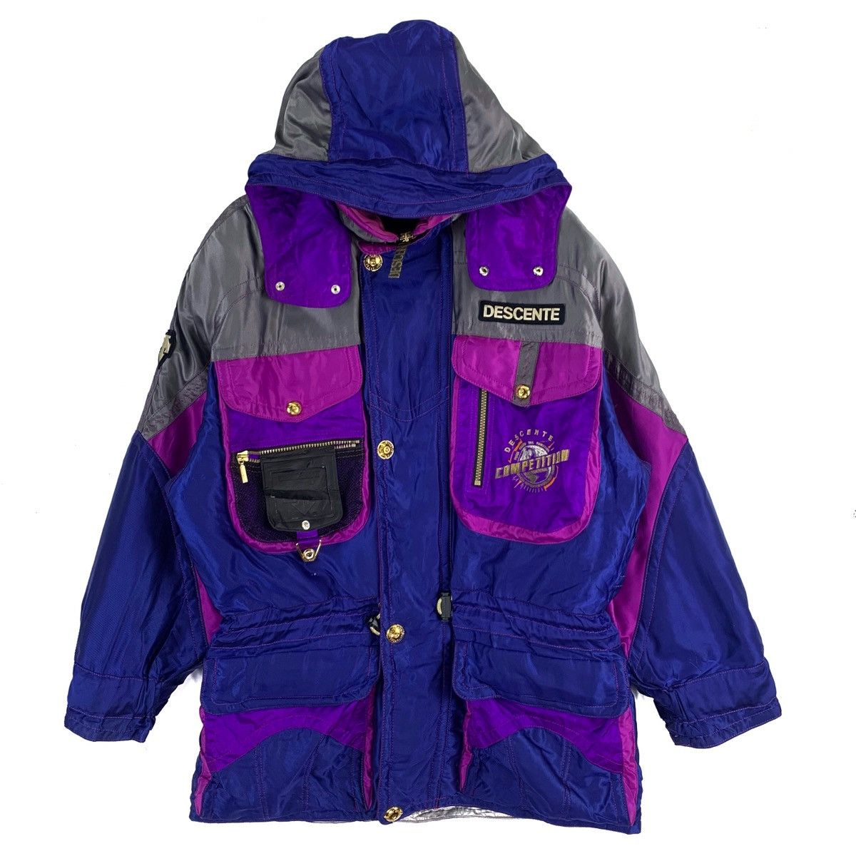 Descente Vintage Descente Hoodie Ski Snow Jacket Size US L / EU 52-54 / 3 - 1 Thumbnail