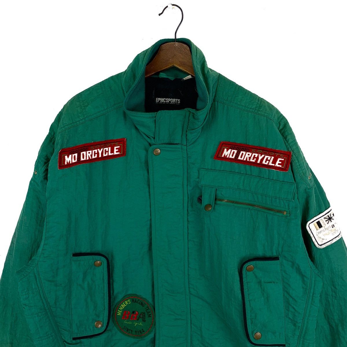 Japanese Brand 90s EpmcSport Racing Light Zipper Jacket Size US M / EU 48-50 / 2 - 2 Thumbnail