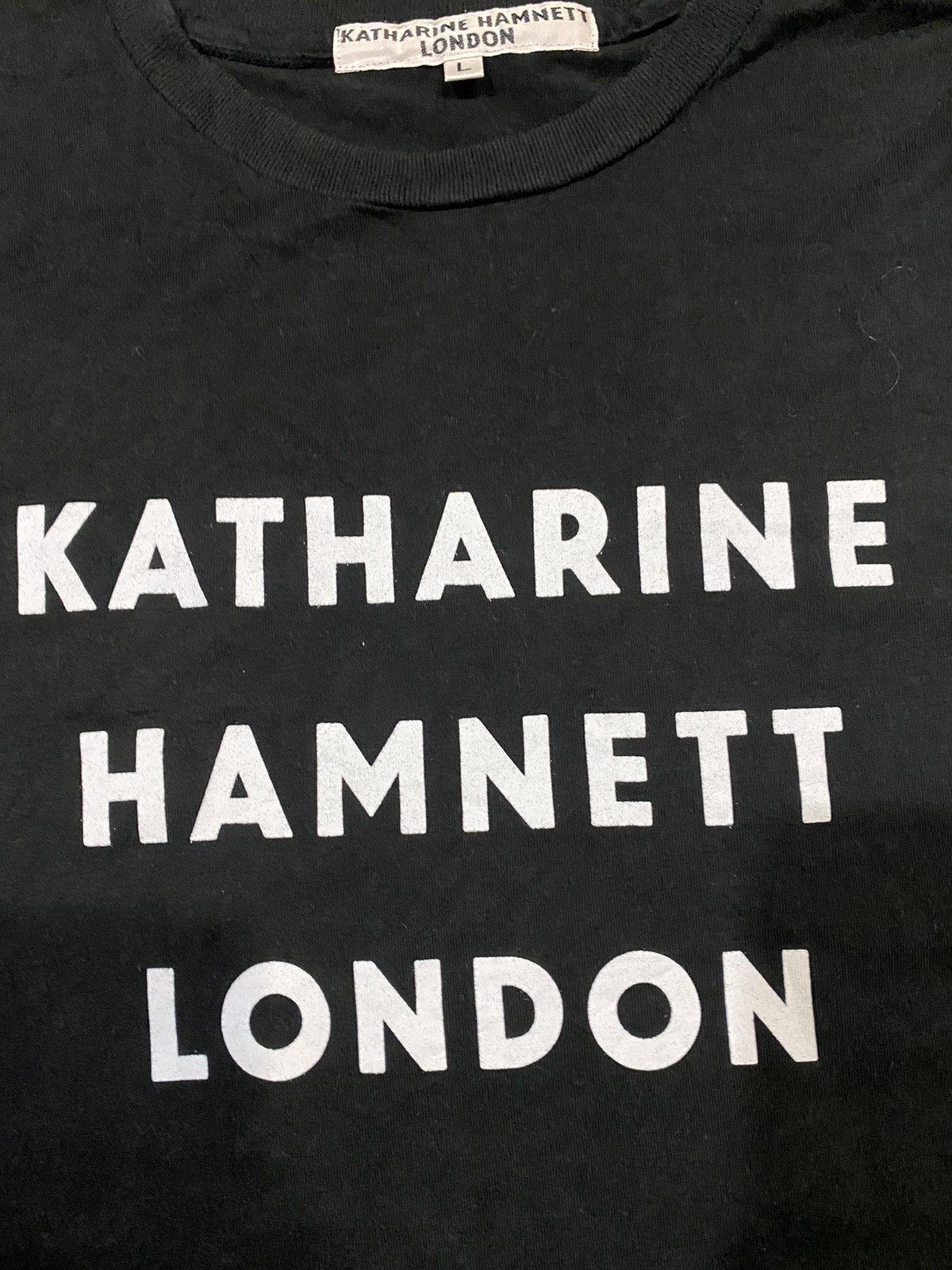 Katharine Hamnett London Vtg Logo tee Size US L / EU 52-54 / 3 - 4 Thumbnail