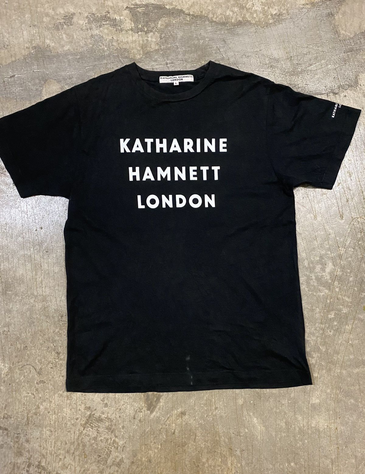 Katharine Hamnett London Vtg Logo tee Size US L / EU 52-54 / 3 - 2 Thumbnail