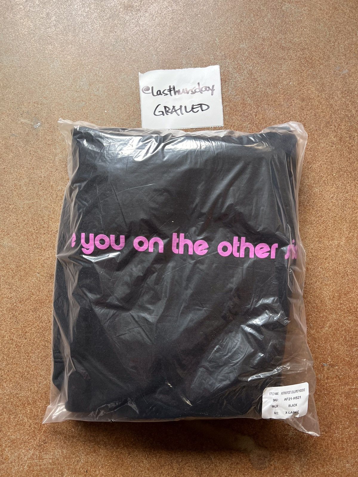 Travis Scott Travis Scott Astroworld Fest 2021 Lollipop Hoodie Black XL Size US XL / EU 56 / 4 - 3 Thumbnail