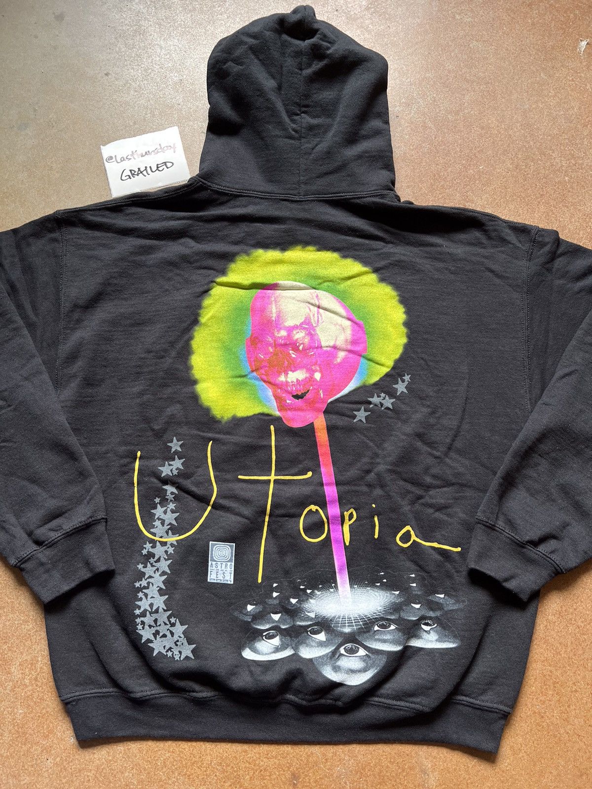 Travis Scott Travis Scott Astroworld Fest 2021 Lollipop Hoodie Black XL Size US XL / EU 56 / 4 - 5 Thumbnail