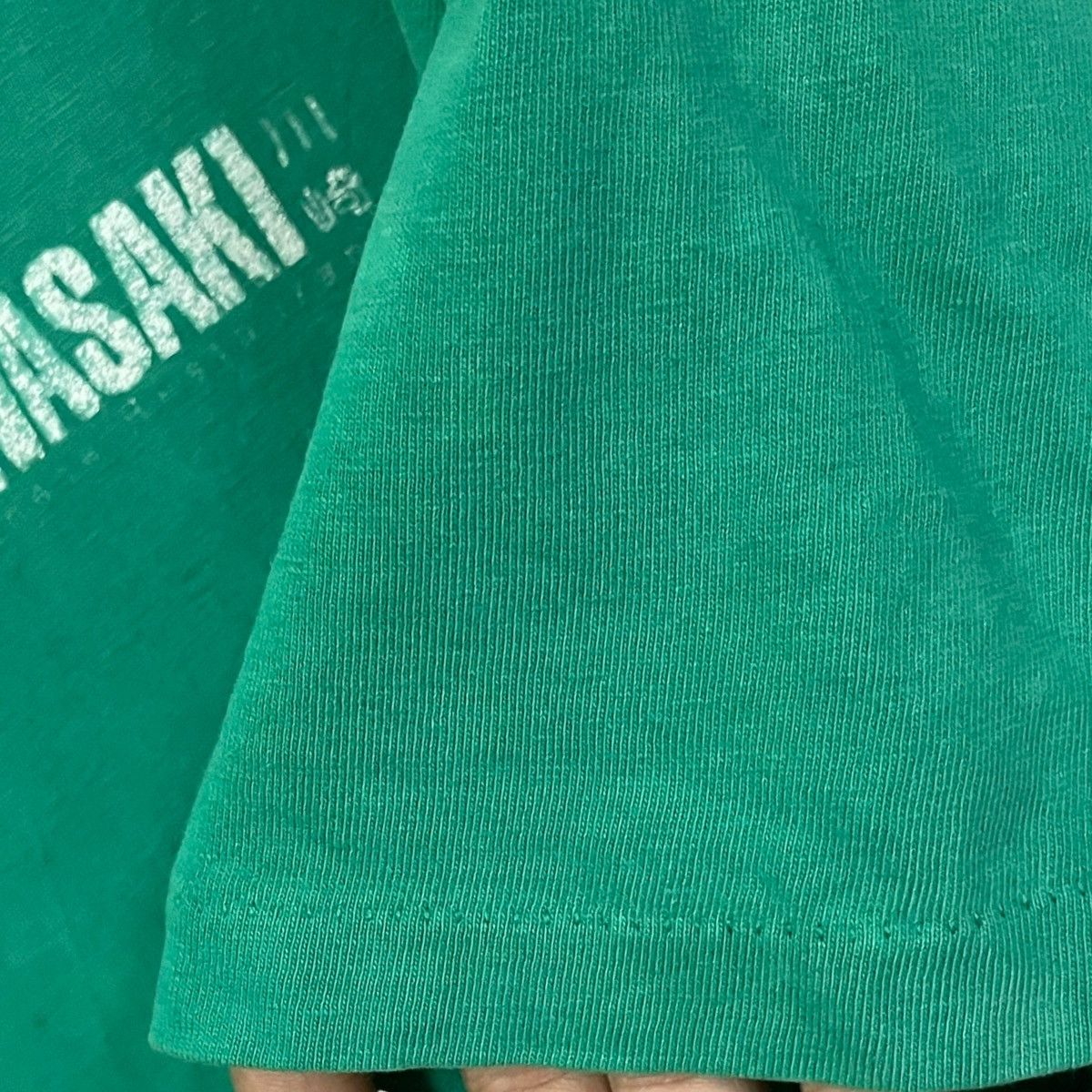 Japanese Brand × Vintage 💥80s HANES KAWASAKI BIG LOGO MOTORSPORT TSHIRT Size US XL / EU 56 / 4 - 4 Thumbnail