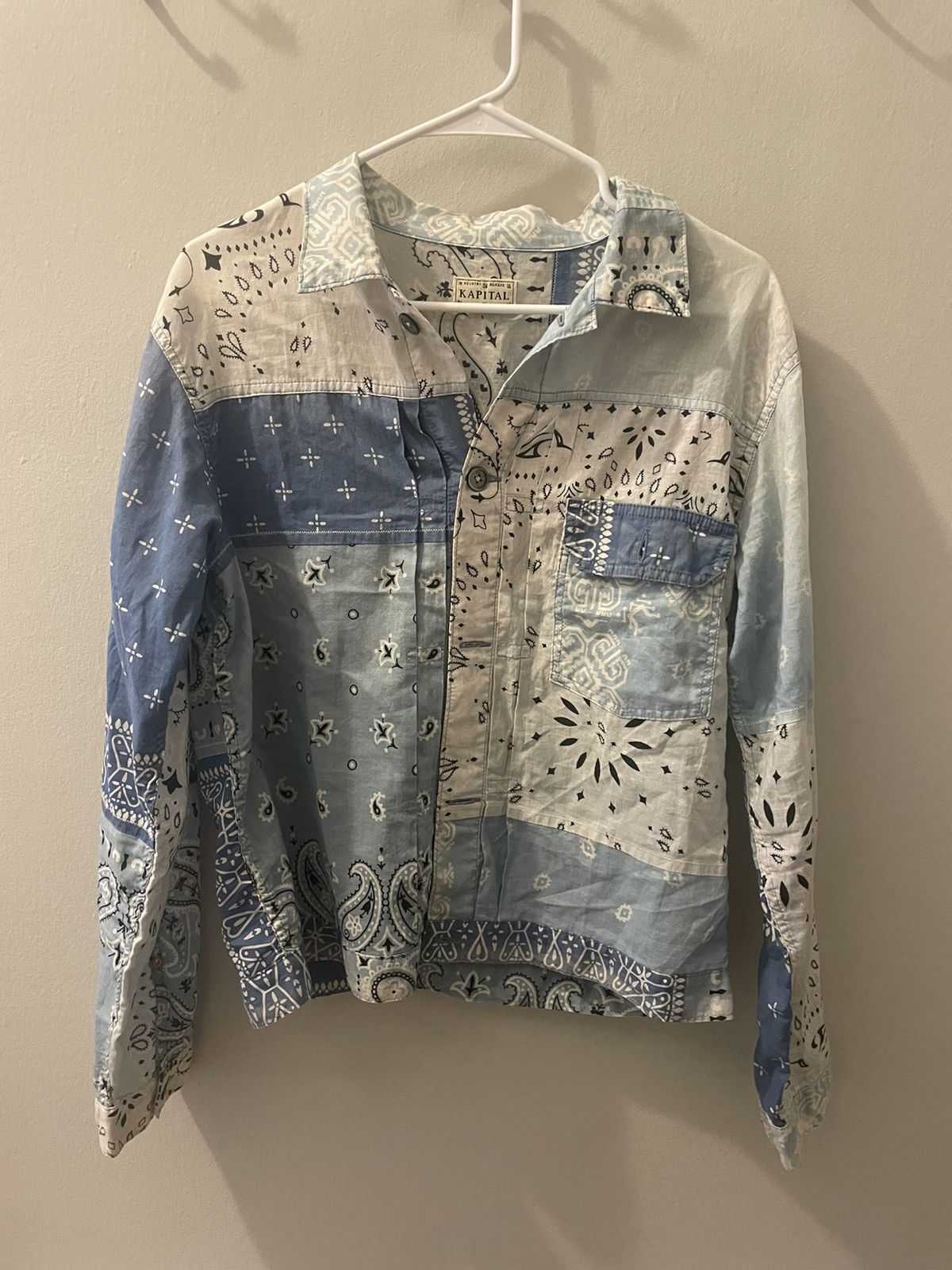 Kapital Kountry Bandana Shirt Blue