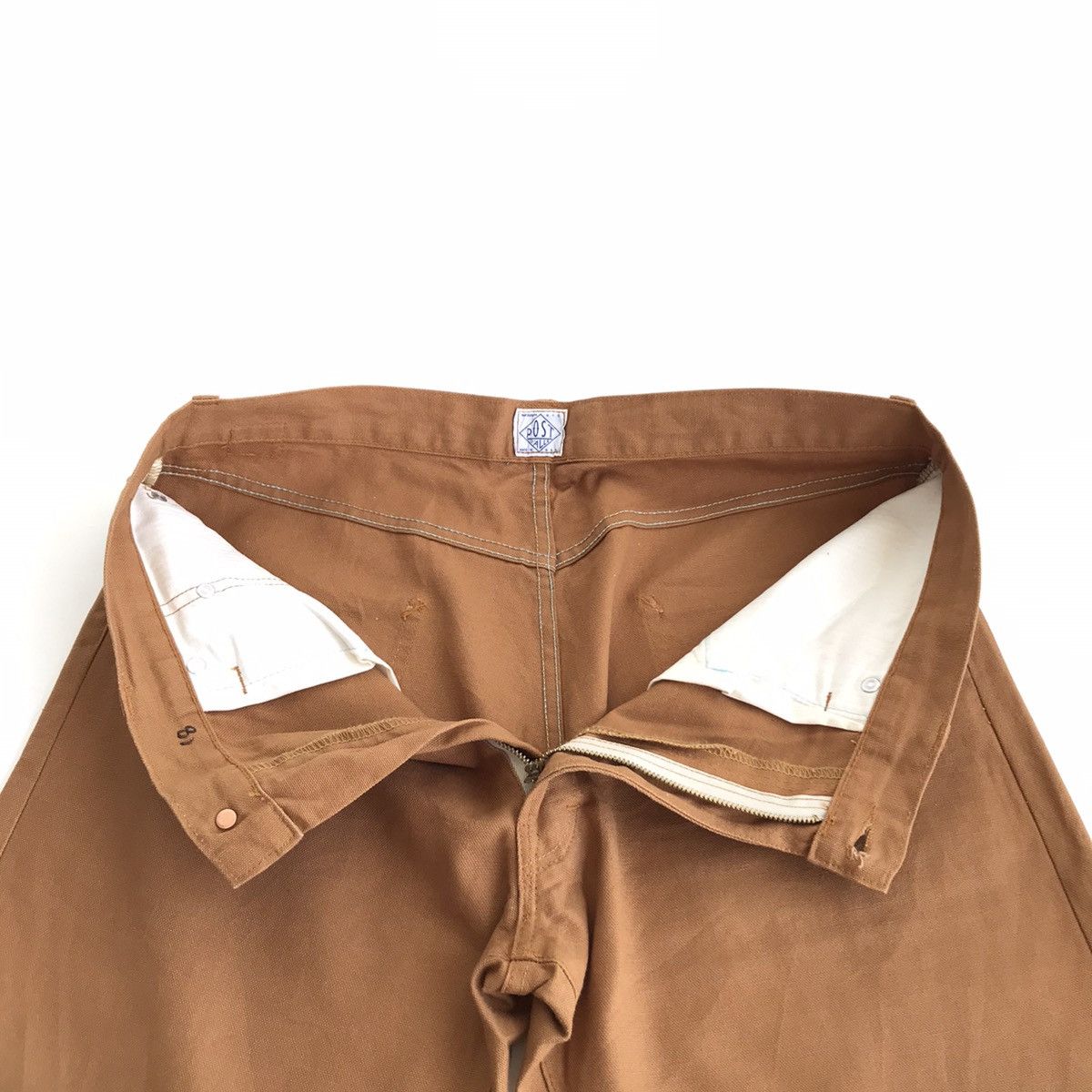 Post Overalls Post Overalls Khaki Cotton Canvas Pants Size US 36 / EU 52 - 9 Thumbnail