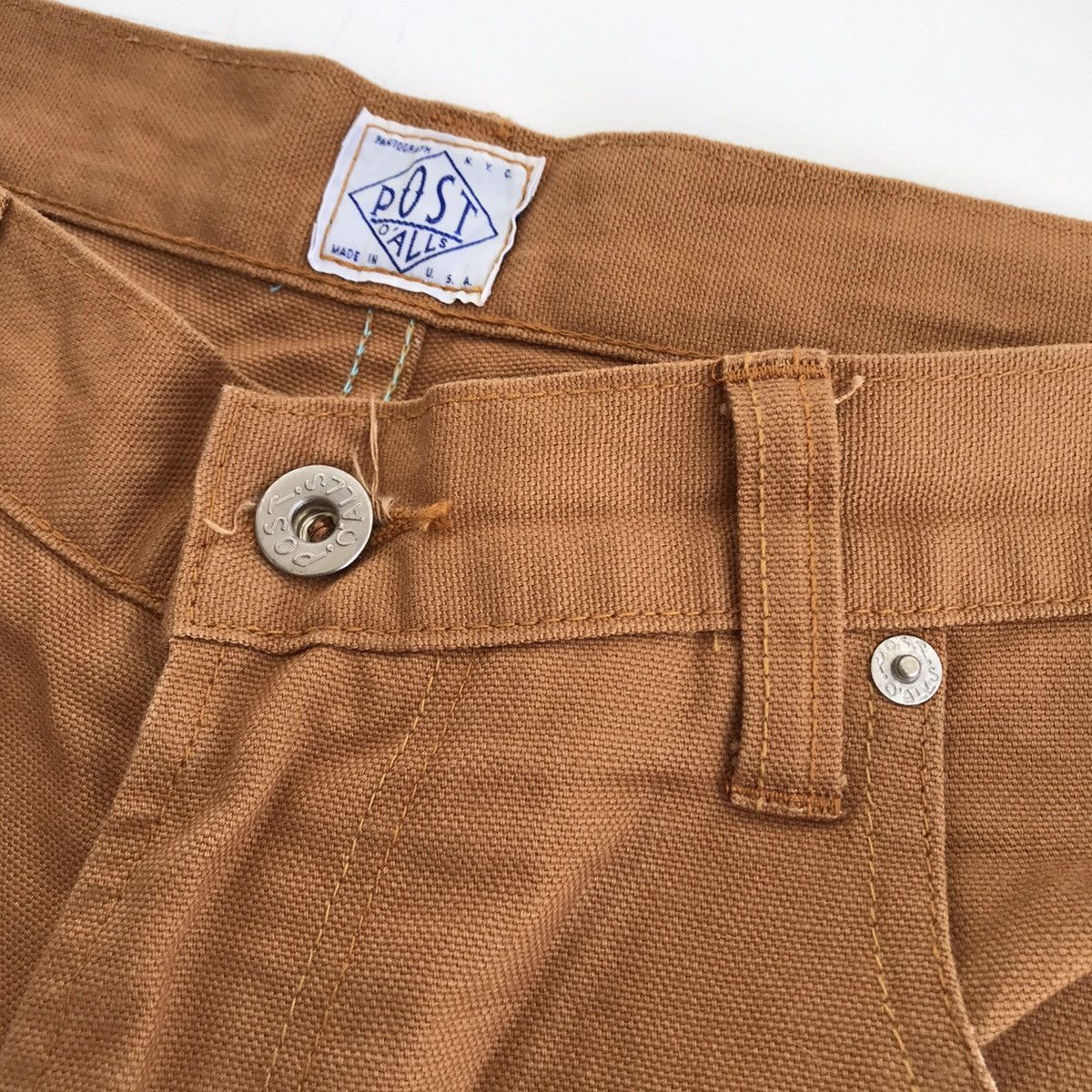 Post Overalls Post Overalls Khaki Cotton Canvas Pants Size US 36 / EU 52 - 7 Thumbnail