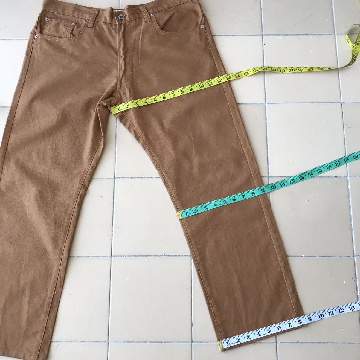 Post Overalls Post Overalls Khaki Cotton Canvas Pants Size US 36 / EU 52 - 18 Thumbnail