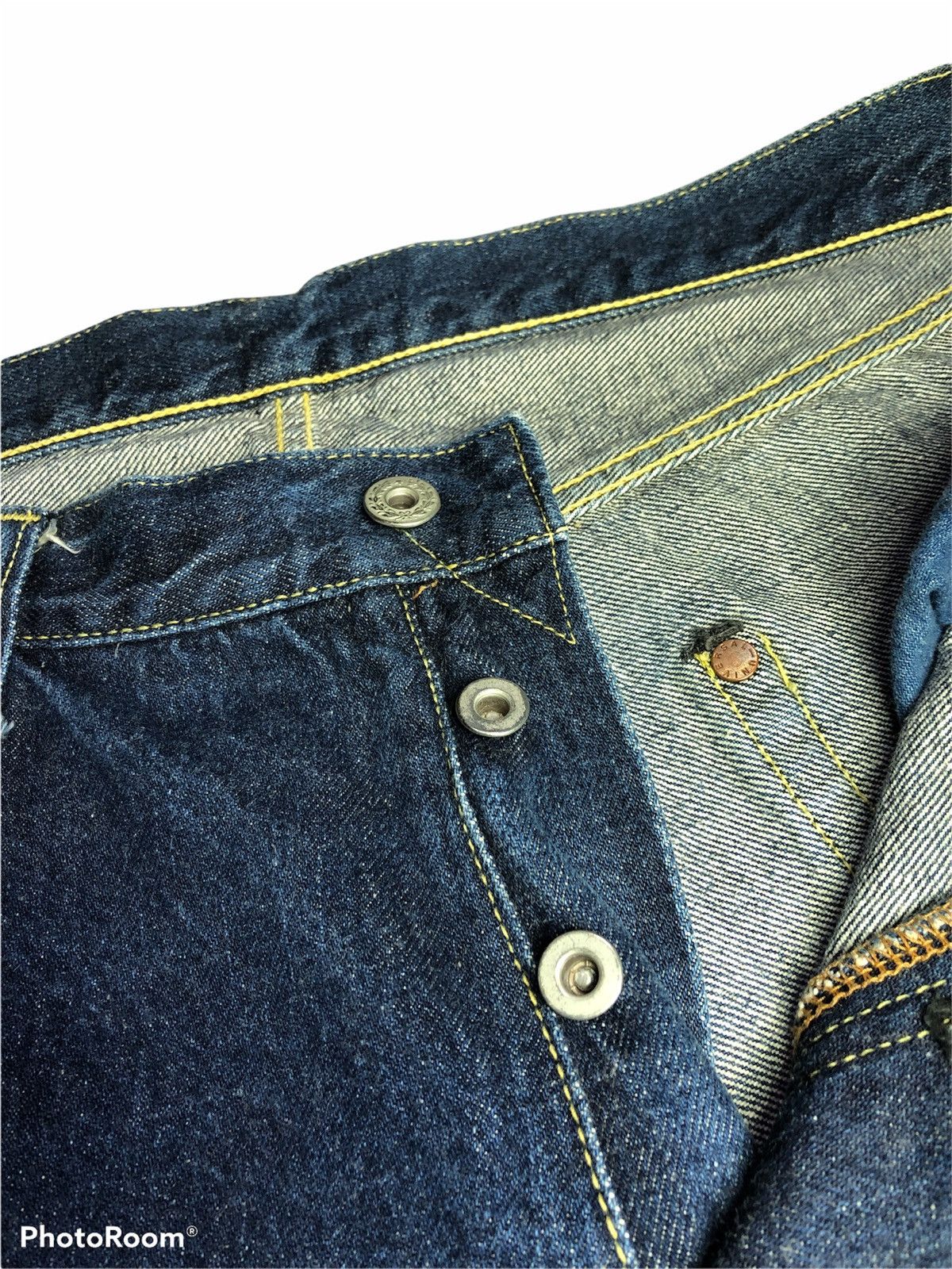 Hypebeast WIDE LEG SELVEDGE JAPANESSE BRAND DENIM Size US 34 / EU 50 - 5 Thumbnail