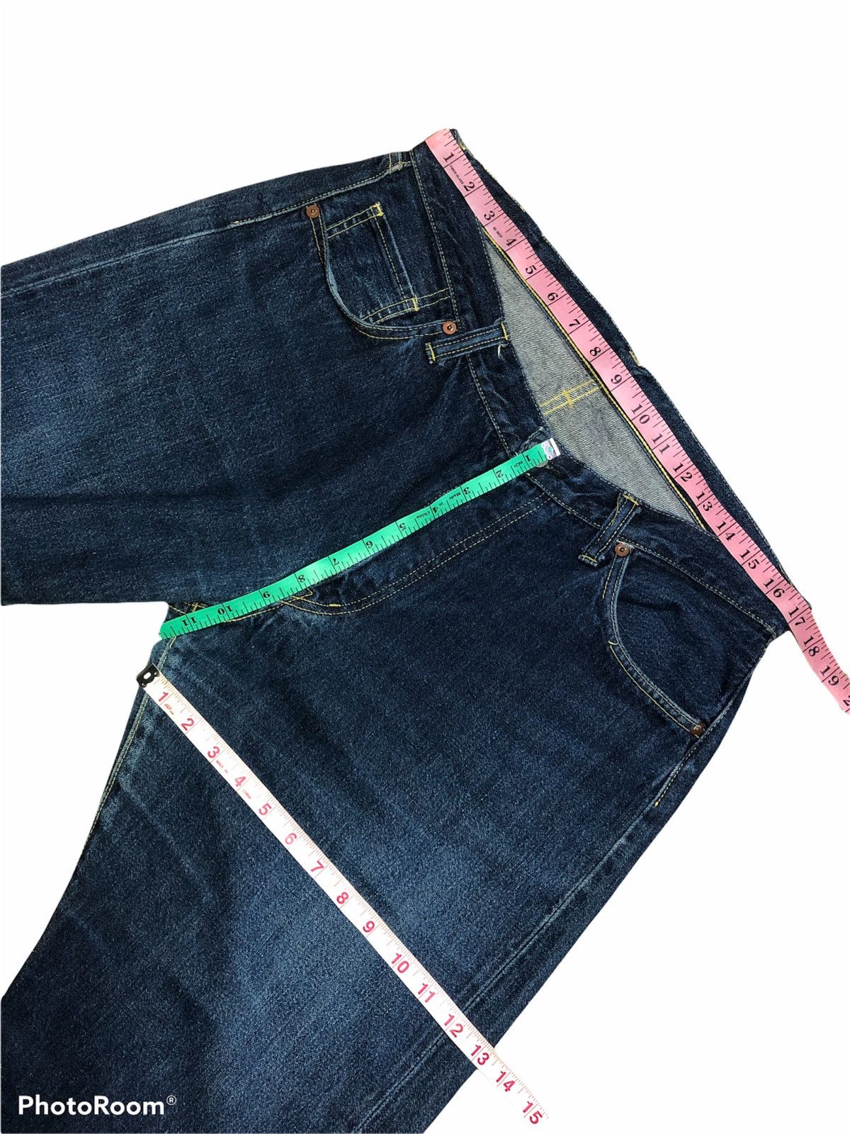 Hypebeast WIDE LEG SELVEDGE JAPANESSE BRAND DENIM Size US 34 / EU 50 - 8 Thumbnail