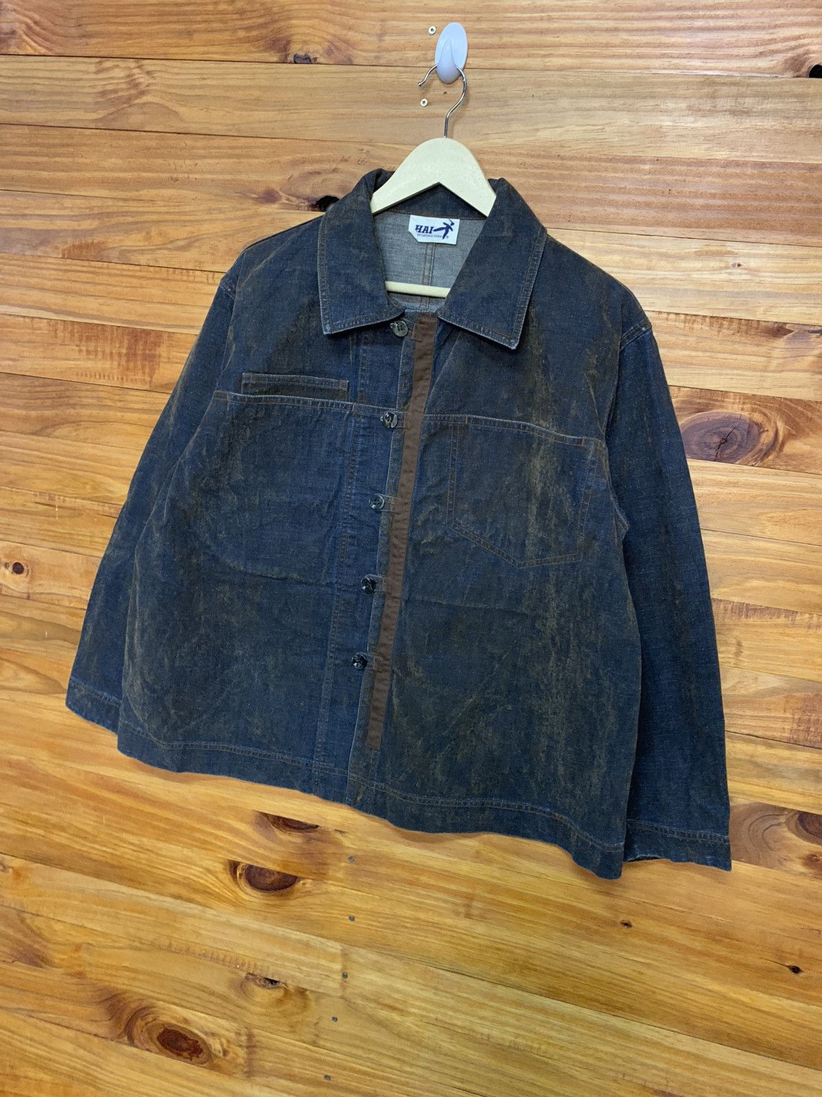 Vintage 90s Hai Sporting Gear By Issey Miyake Long Sleeve Button Up Shirt Size M