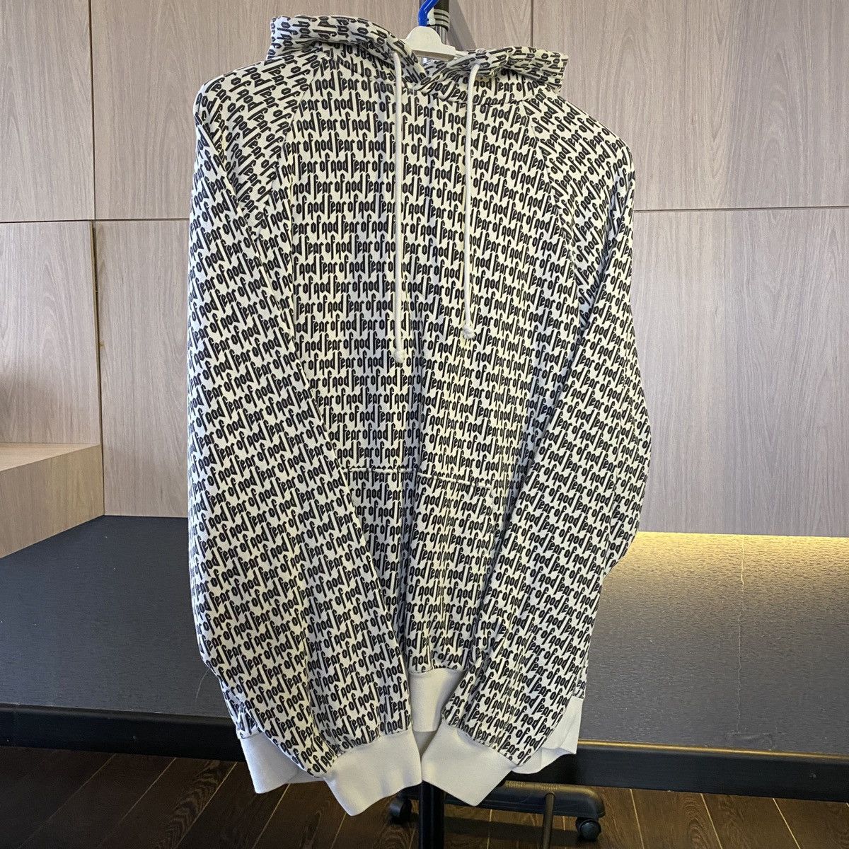 Fear of god best sale all over print hoodie