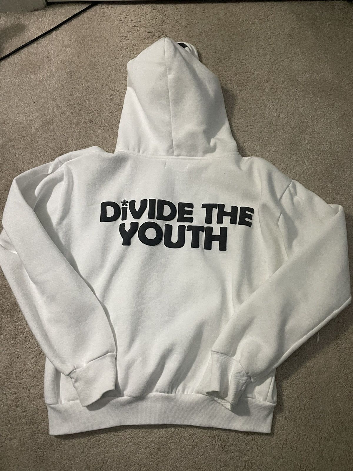 Streetwear Divide The Youth White Zip Up Hoodie Size US M / EU 48-50 / 2 - 2 Preview