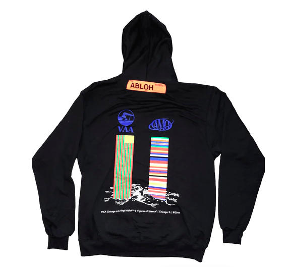 Virgil Abloh Virgil Abloh MCA Figures Of Speech Flags (Blue Text) | Grailed