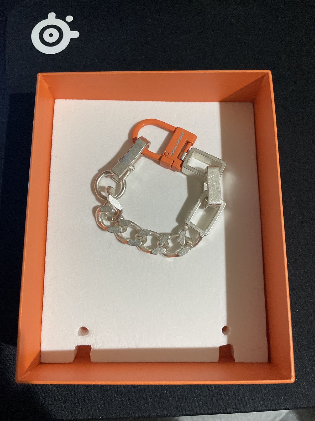 HERON PRESTON SILVER SQUARE NECKLACE main image 1