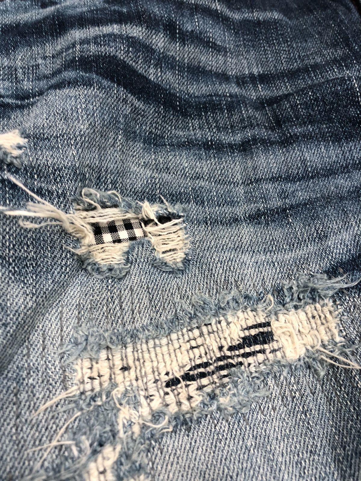 Edwin × Seditionaries Distressed Denim sashiko boro Brand EDWIN BLUE TRIP Size US 34 / EU 50 - 8 Thumbnail