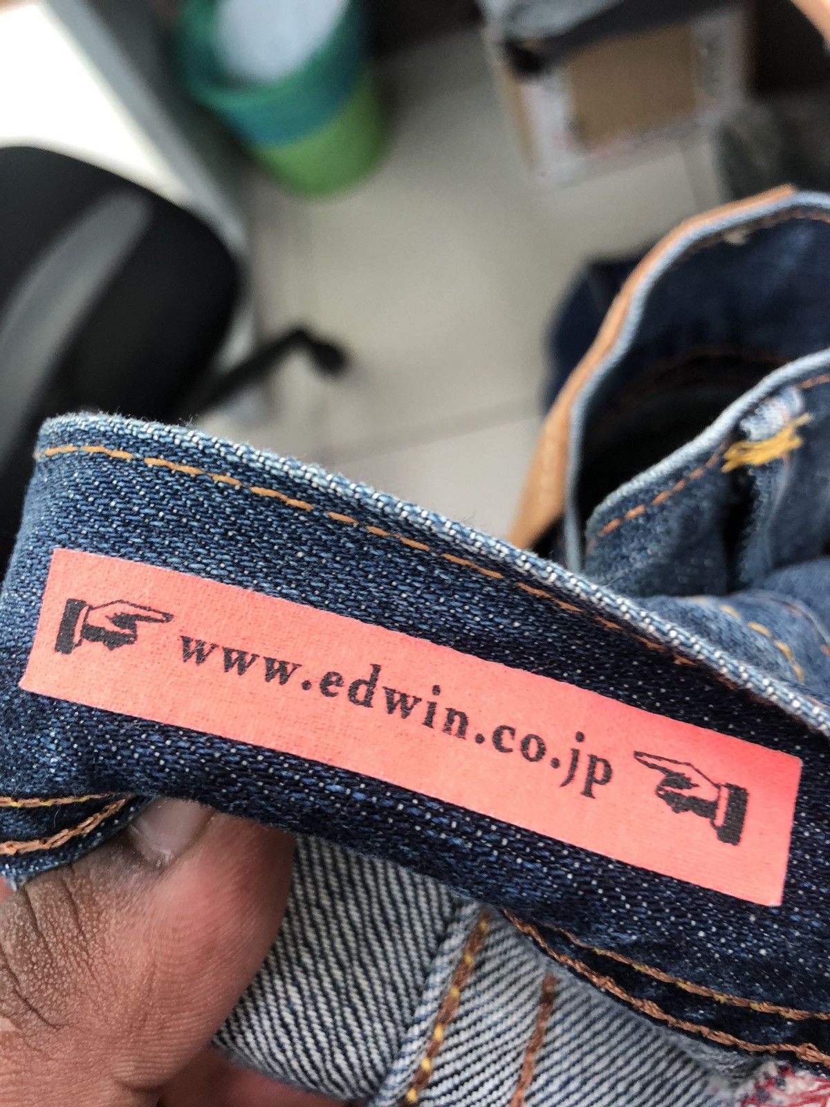Edwin × Seditionaries Distressed Denim sashiko boro Brand EDWIN BLUE TRIP Size US 34 / EU 50 - 22 Thumbnail