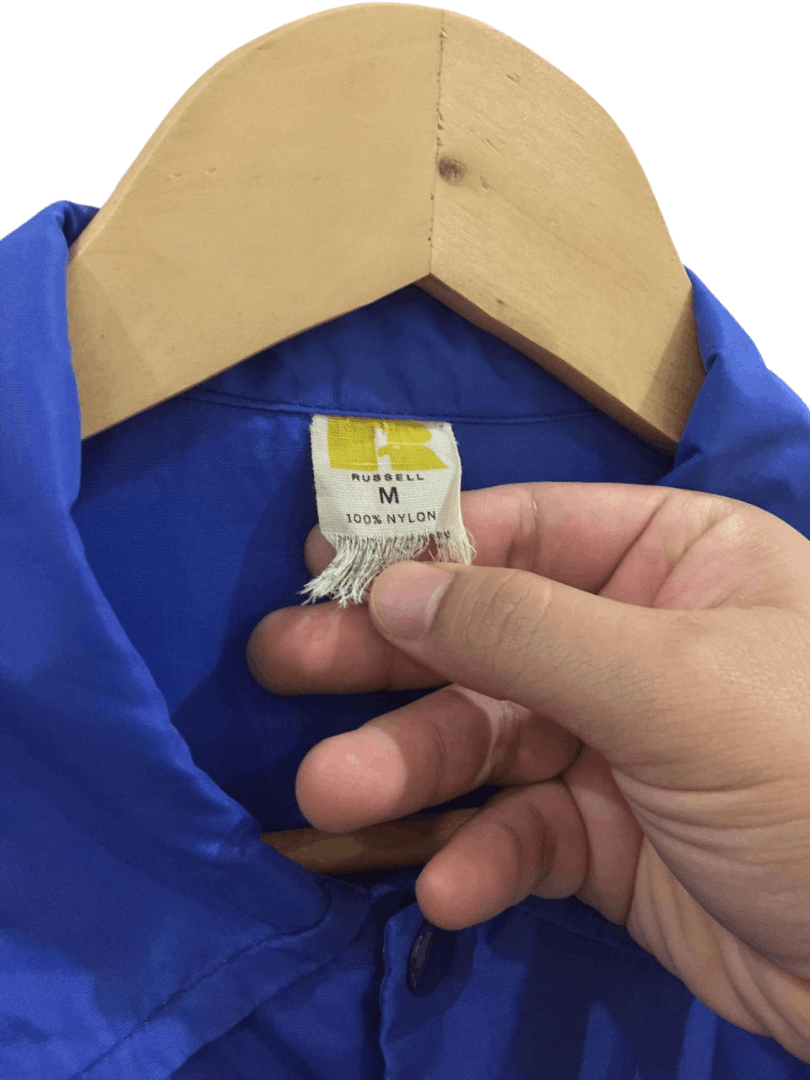 Russell Athletic Vintage 70s Russell USA Nylon Coach Jacket Size US M / EU 48-50 / 2 - 3 Thumbnail