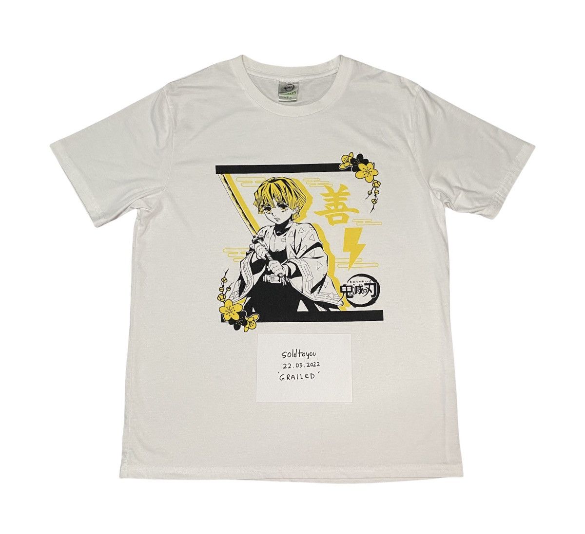 Demon Slayer Kimetsu no Yaiba Zenitsu Anime Promo Tshirt