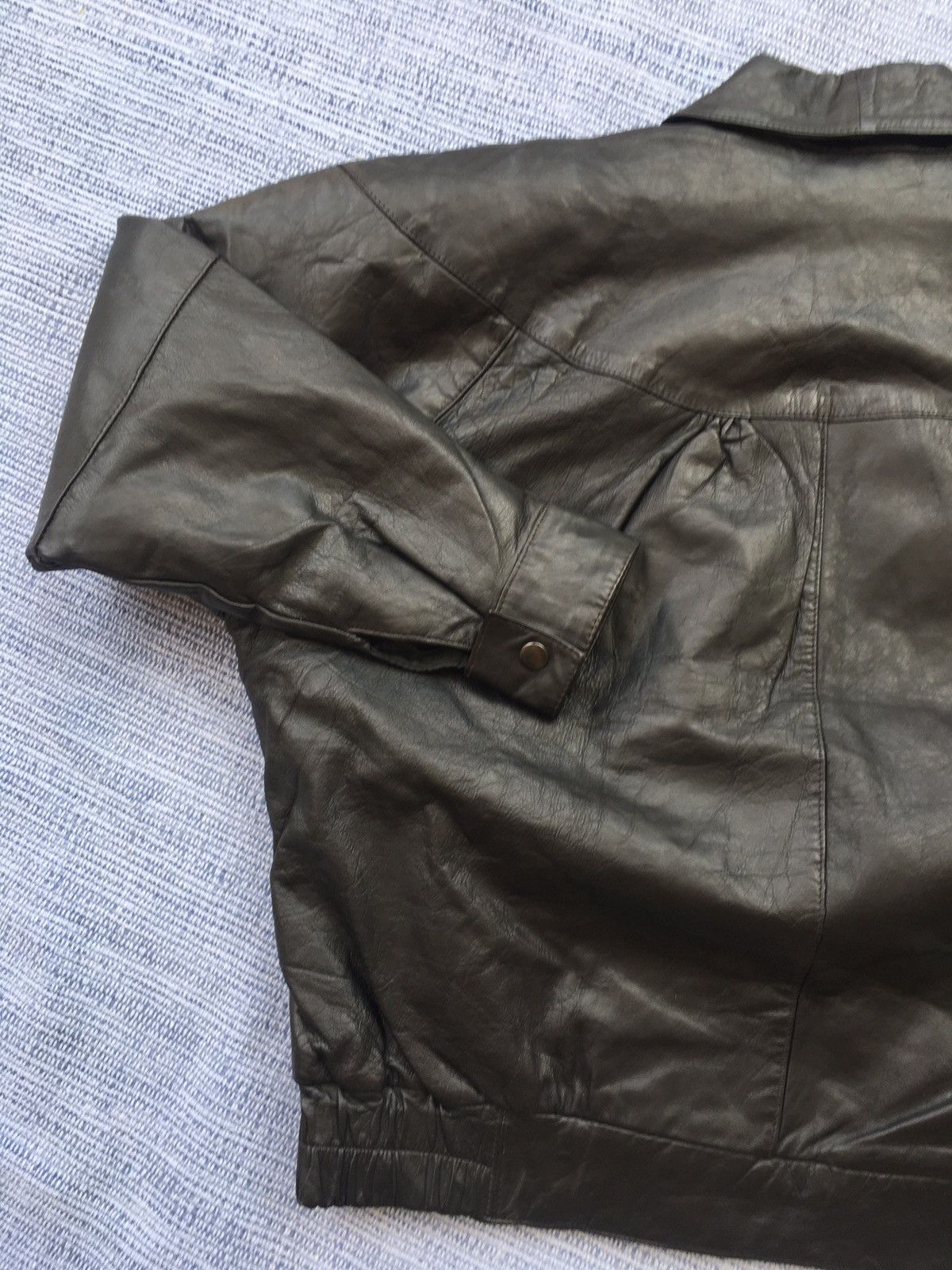 Vintage black leather jacket Size US M / EU 48-50 / 2 - 7 Thumbnail
