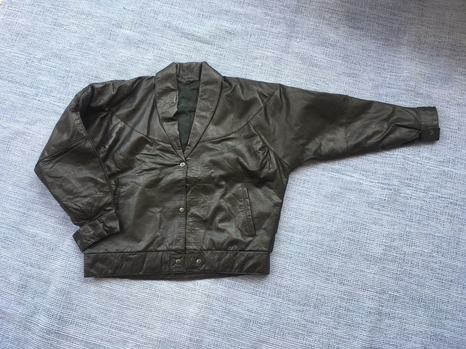 Vintage black leather jacket Size US M / EU 48-50 / 2 - 1 Thumbnail