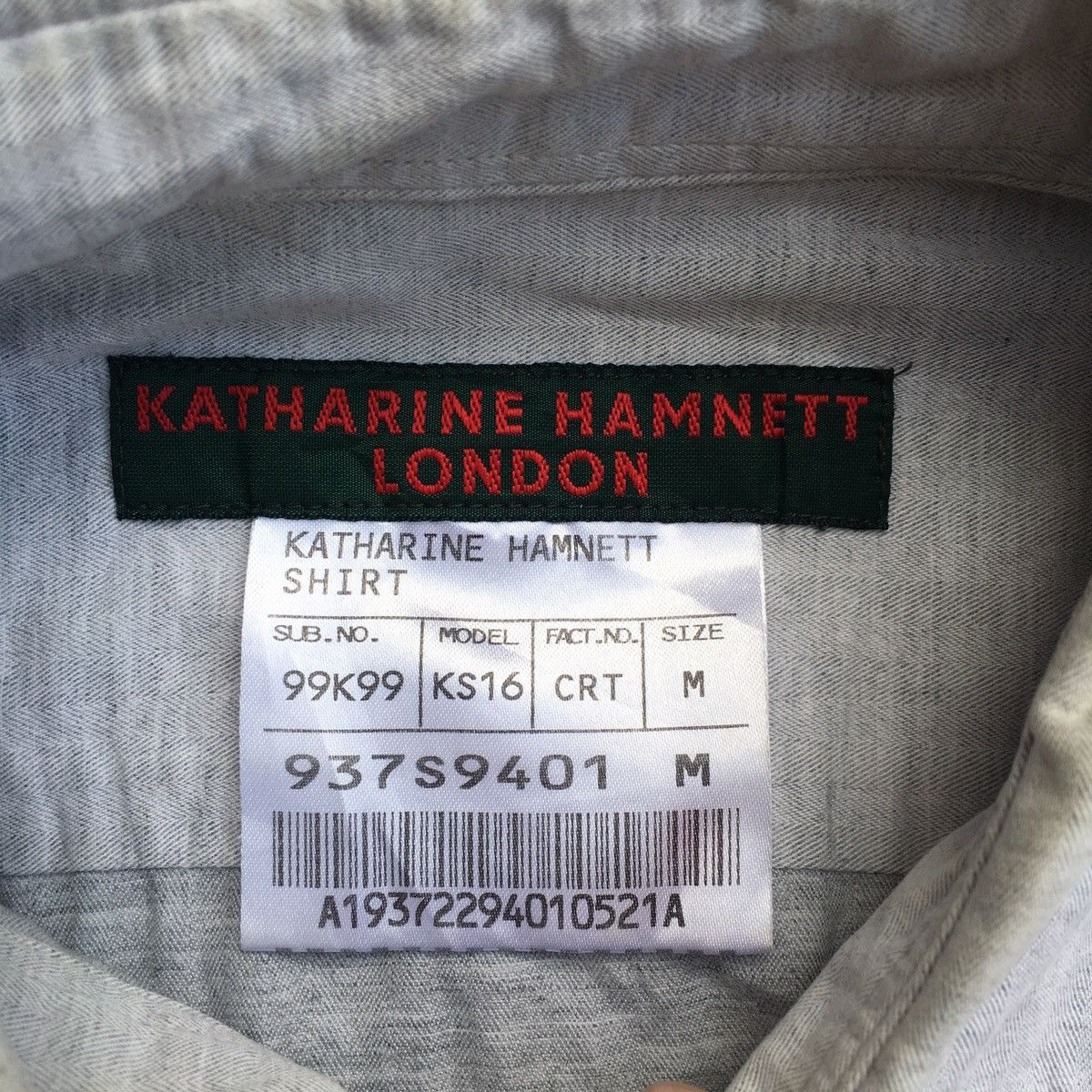 Katharine Hamnett London vintage grey button up Size US M / EU 48-50 / 2 - 2 Thumbnail