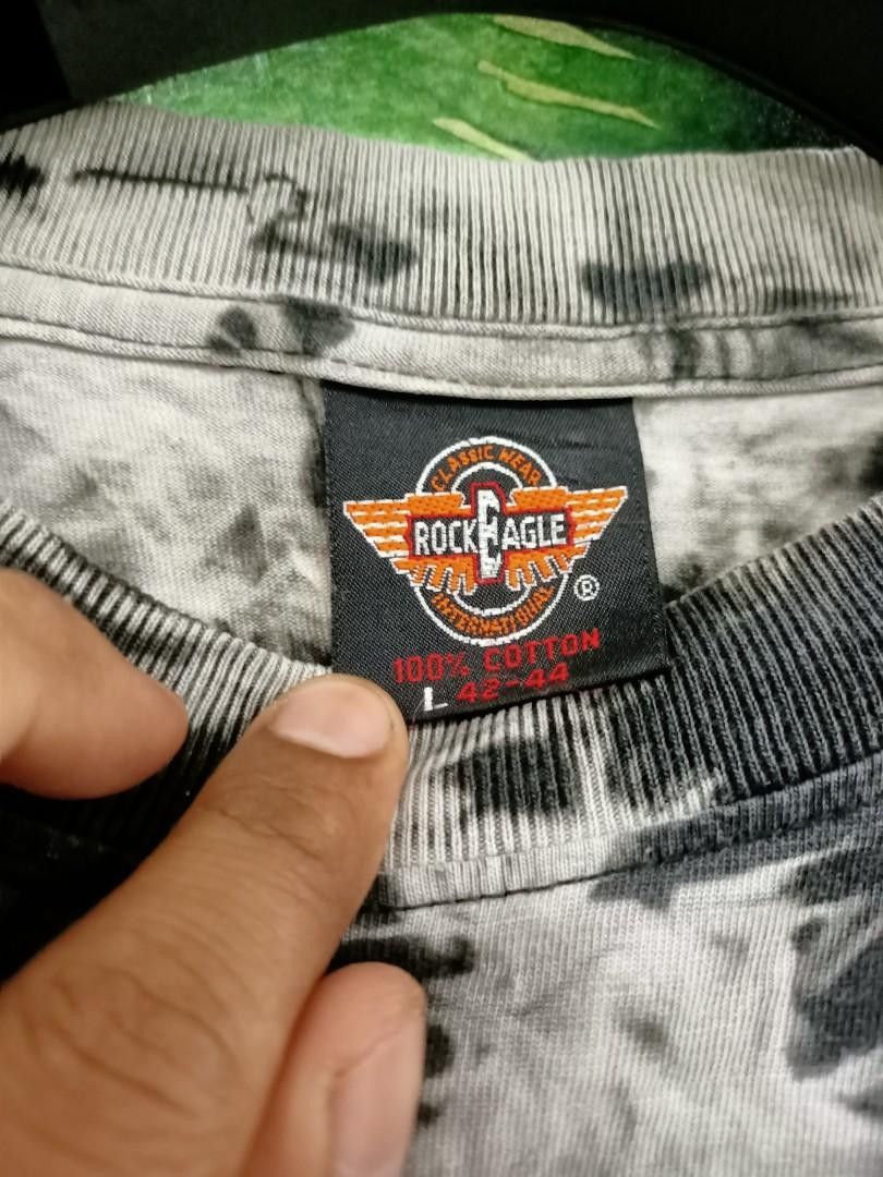 Vintage 90's Army Tanks Camo Tie Dye Fullprint Shirt (RARE) Size US L / EU 52-54 / 3 - 5 Thumbnail