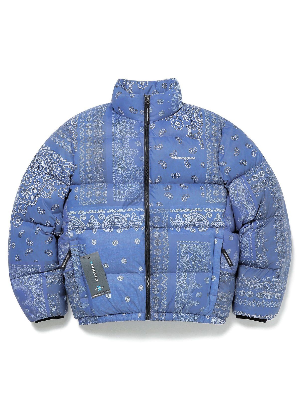 thisisneverthat PERTEX Paisley Bandana Down Puffer Jacket XS | Grailed