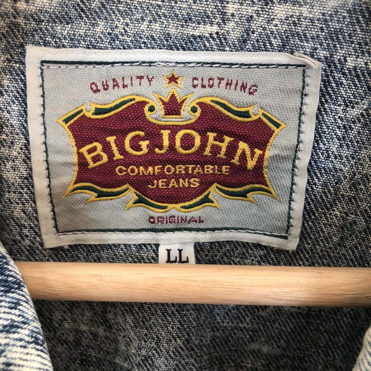 Big John × Vintage BIG JOHN ACID WASH TRUCKER DENIM JACKET Size US L / EU 52-54 / 3 - 8 Thumbnail