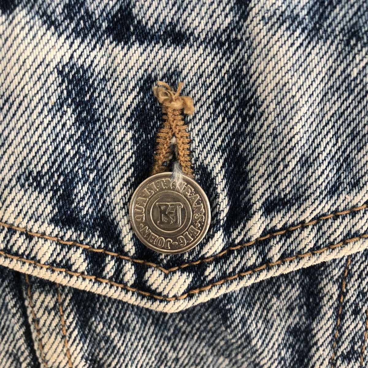Big John × Vintage BIG JOHN ACID WASH TRUCKER DENIM JACKET Size US L / EU 52-54 / 3 - 7 Thumbnail