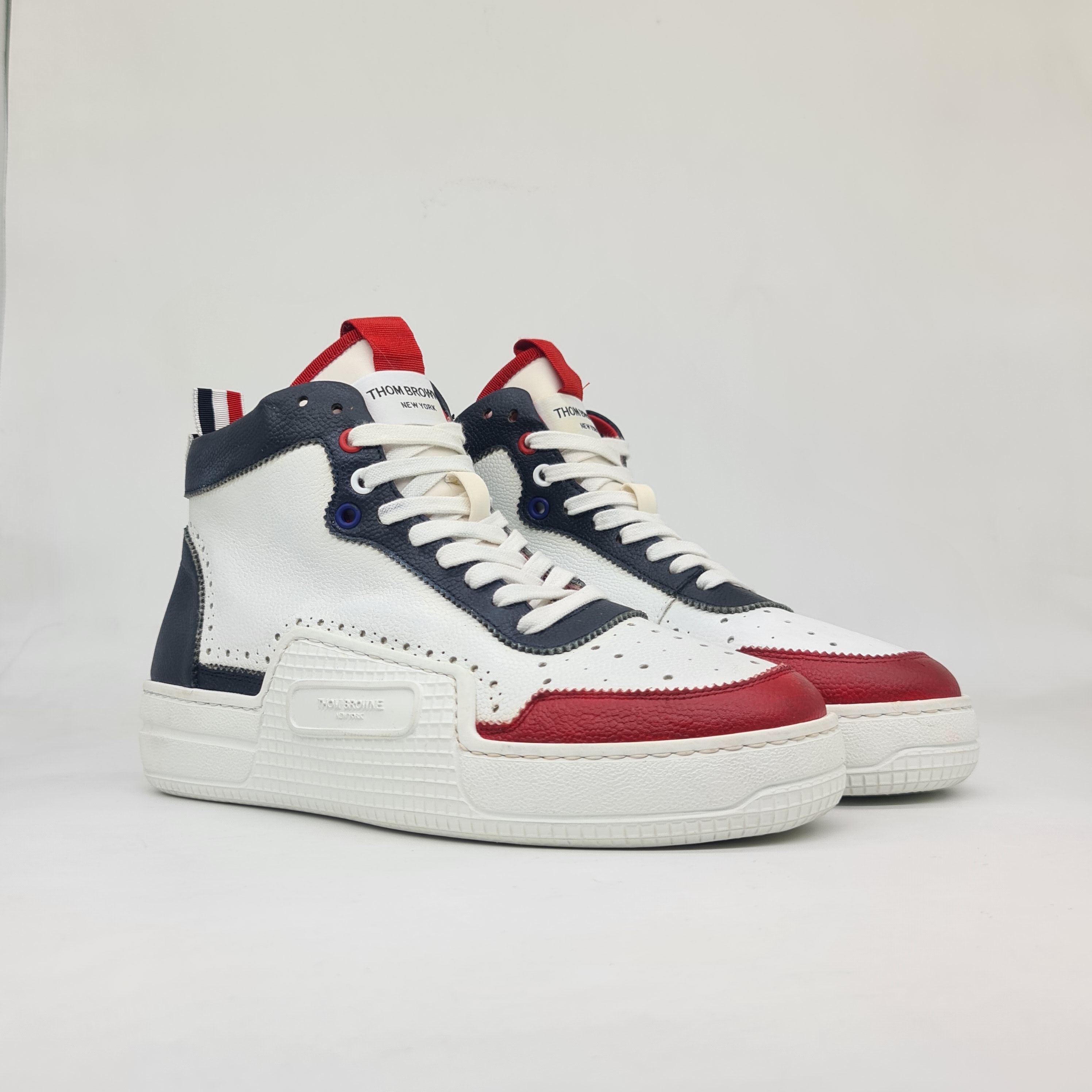 Thom Browne Thom Browne - Tricolor Basketball High-Top Trainer | Grailed