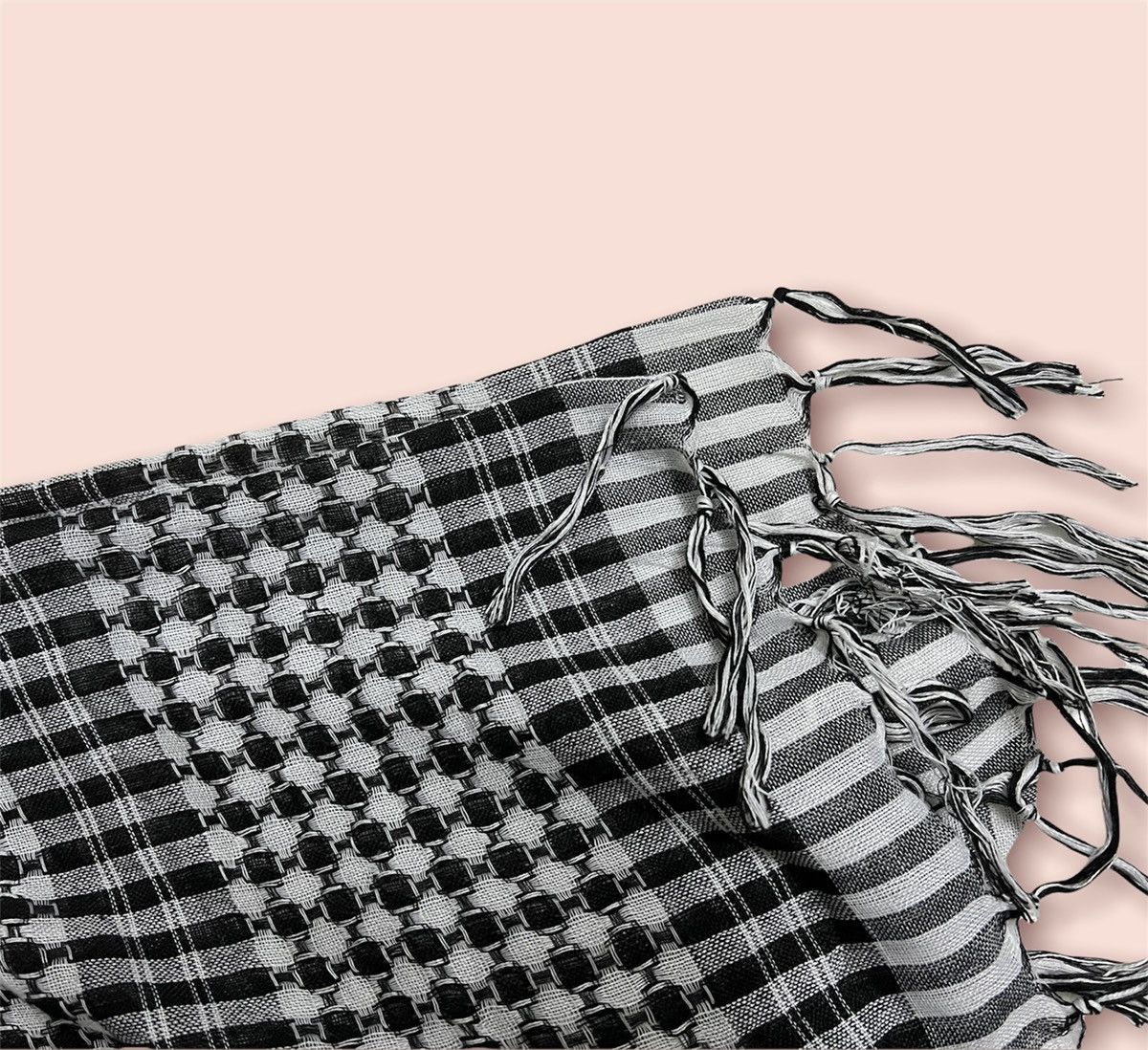 Japanese Brand YEAT Style Plaid Turban Scarf Size ONE SIZE - 5 Thumbnail