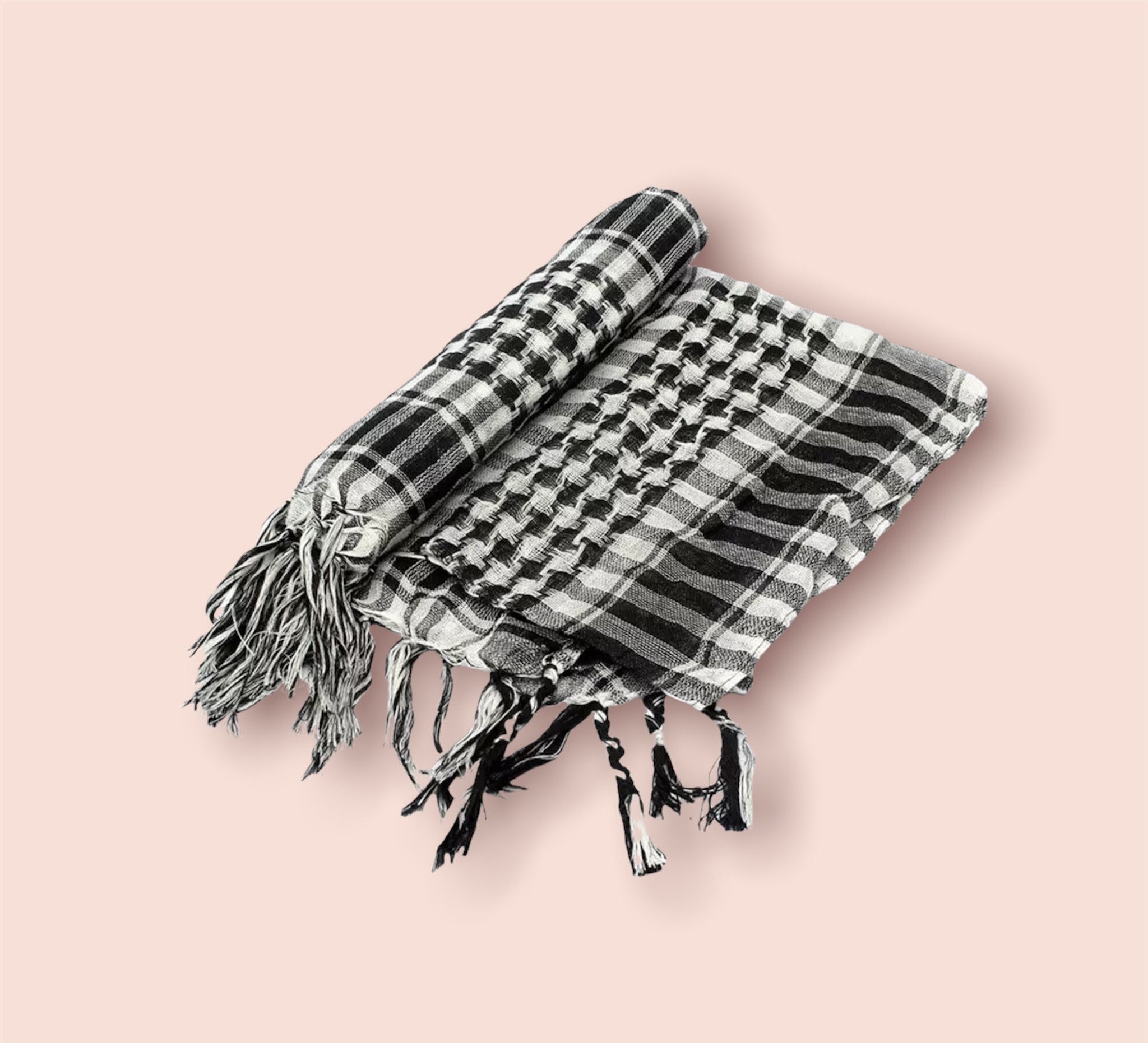 Japanese Brand YEAT Style Plaid Turban Scarf Size ONE SIZE - 4 Thumbnail