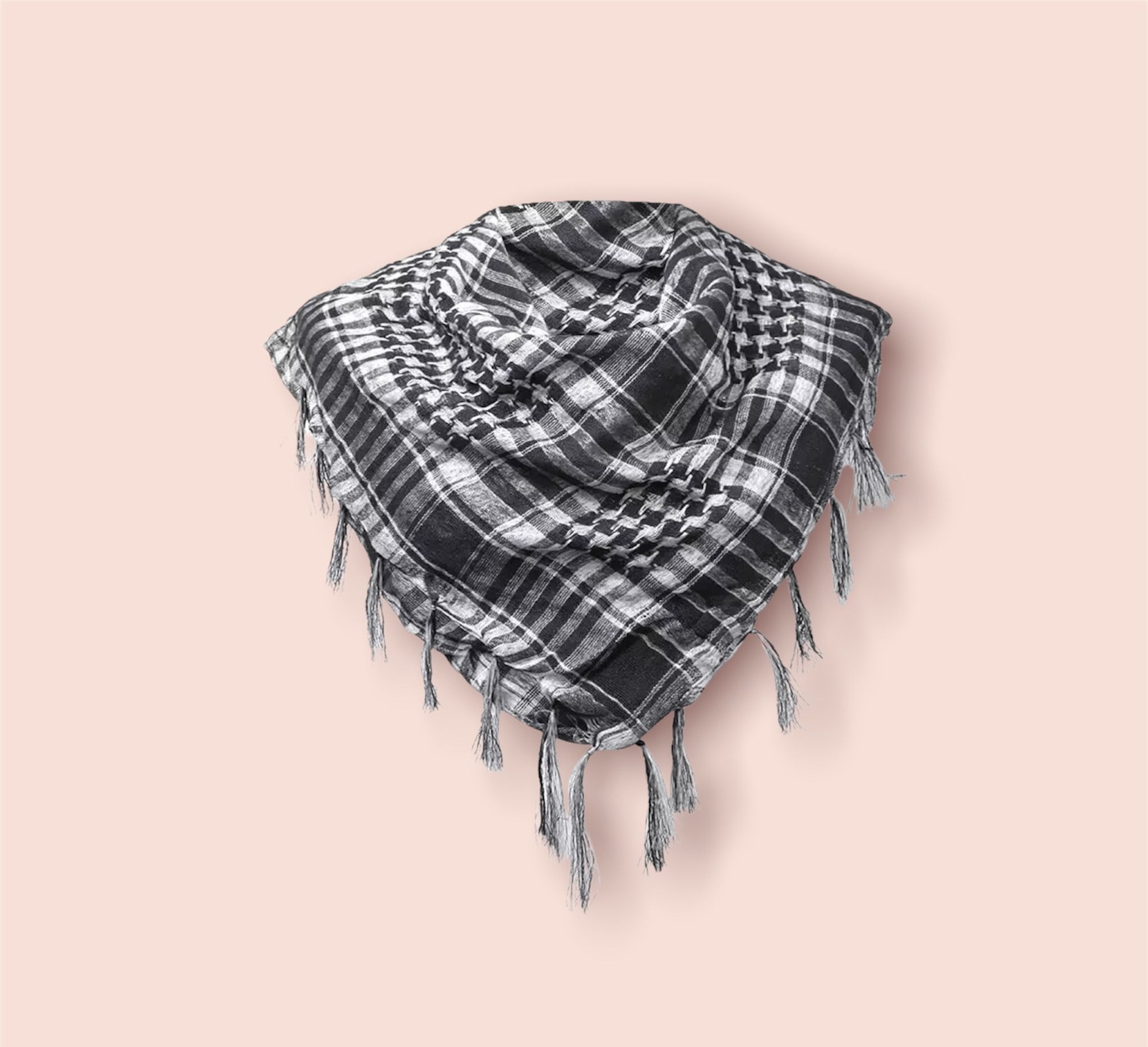 Japanese Brand YEAT Style Plaid Turban Scarf Size ONE SIZE - 1 Thumbnail