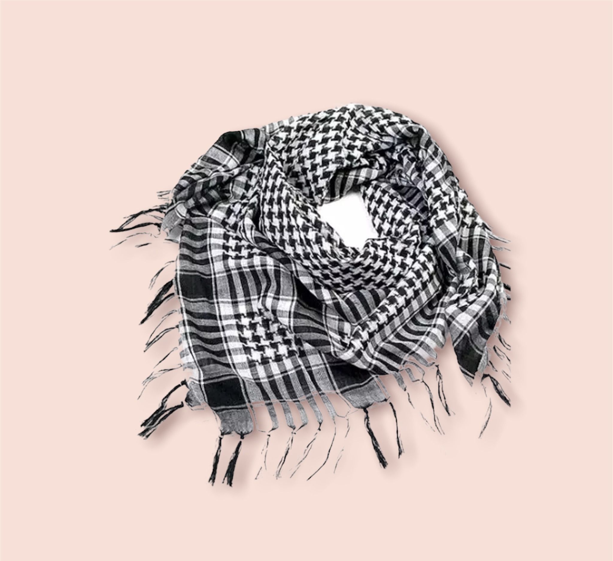 Japanese Brand YEAT Style Plaid Turban Scarf Size ONE SIZE - 3 Thumbnail