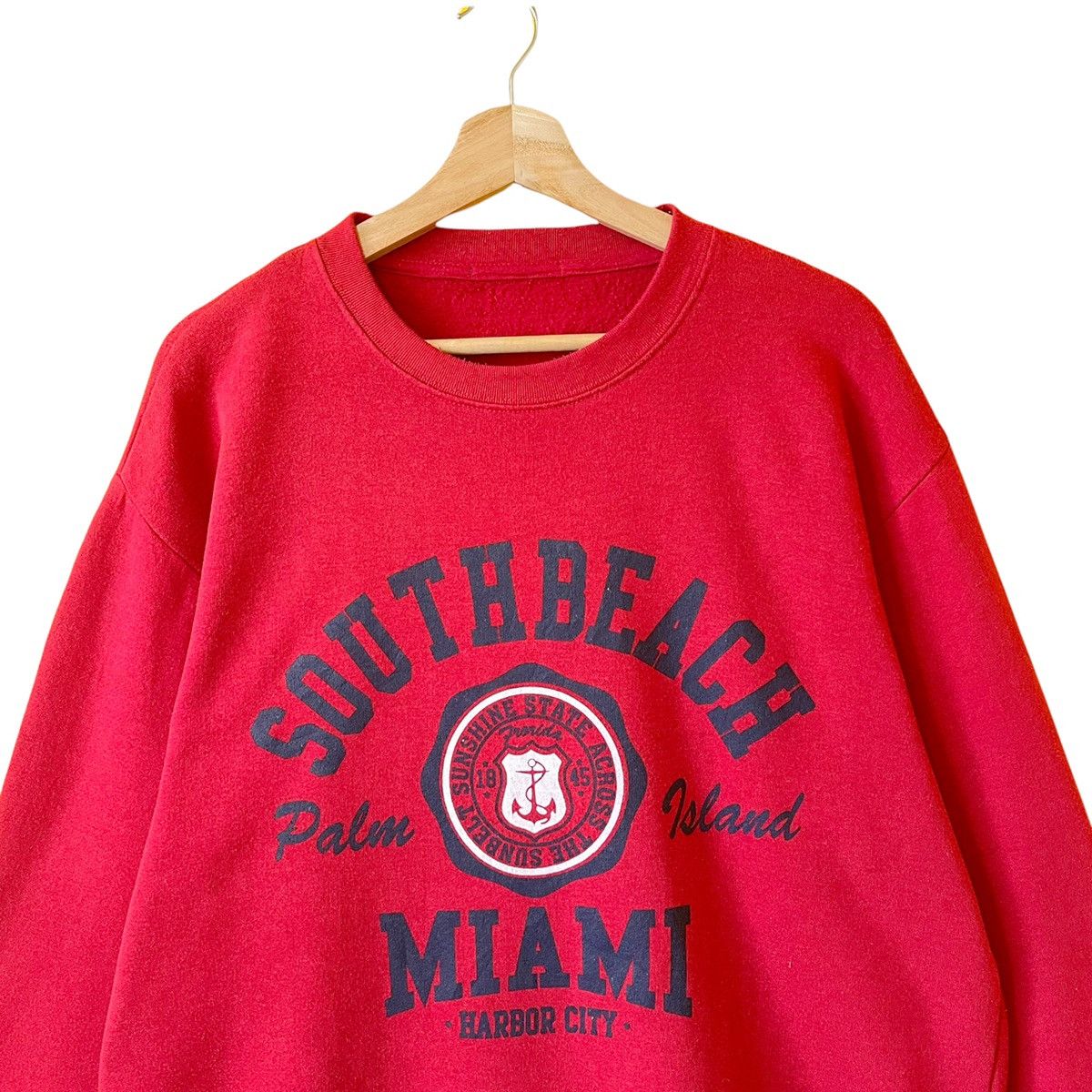 Japanese Brand South Beach Miami Harbor City Crewneck Sweatshirt Size L Size US L / EU 52-54 / 3 - 4 Thumbnail