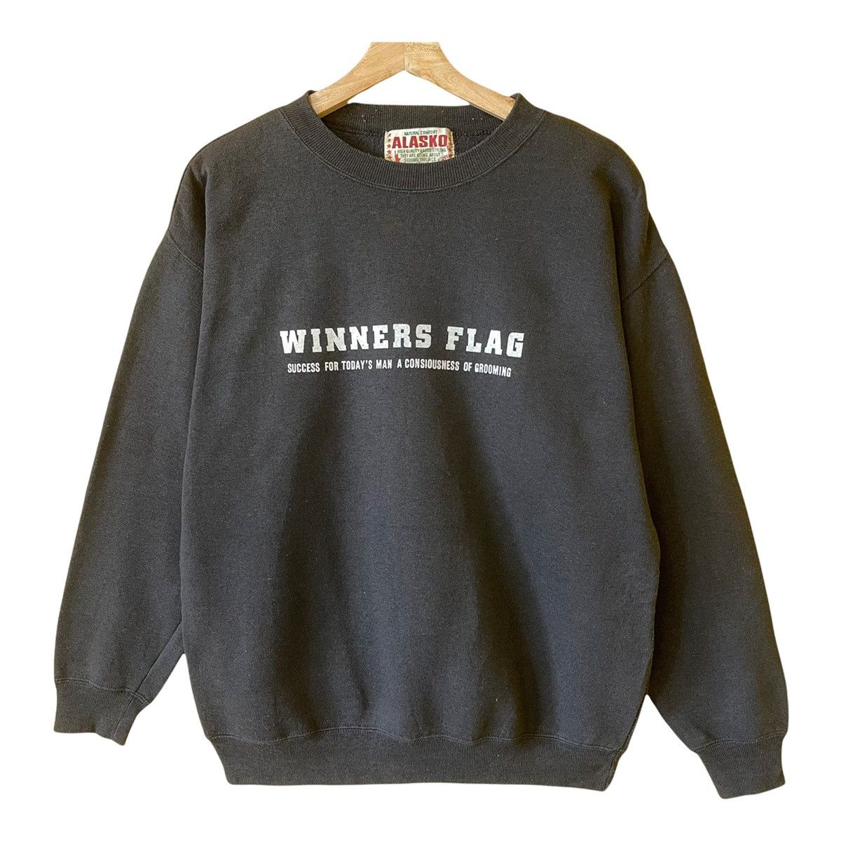 Vintage Vintage Winners Flag Spellout Crewneck Sweatshirt Size M Size US M / EU 48-50 / 2 - 3 Thumbnail